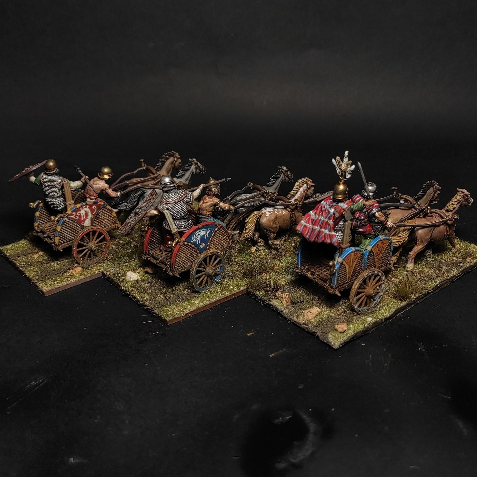 Some fantastic Celtic chariots painted by Aurelian Leclerc!