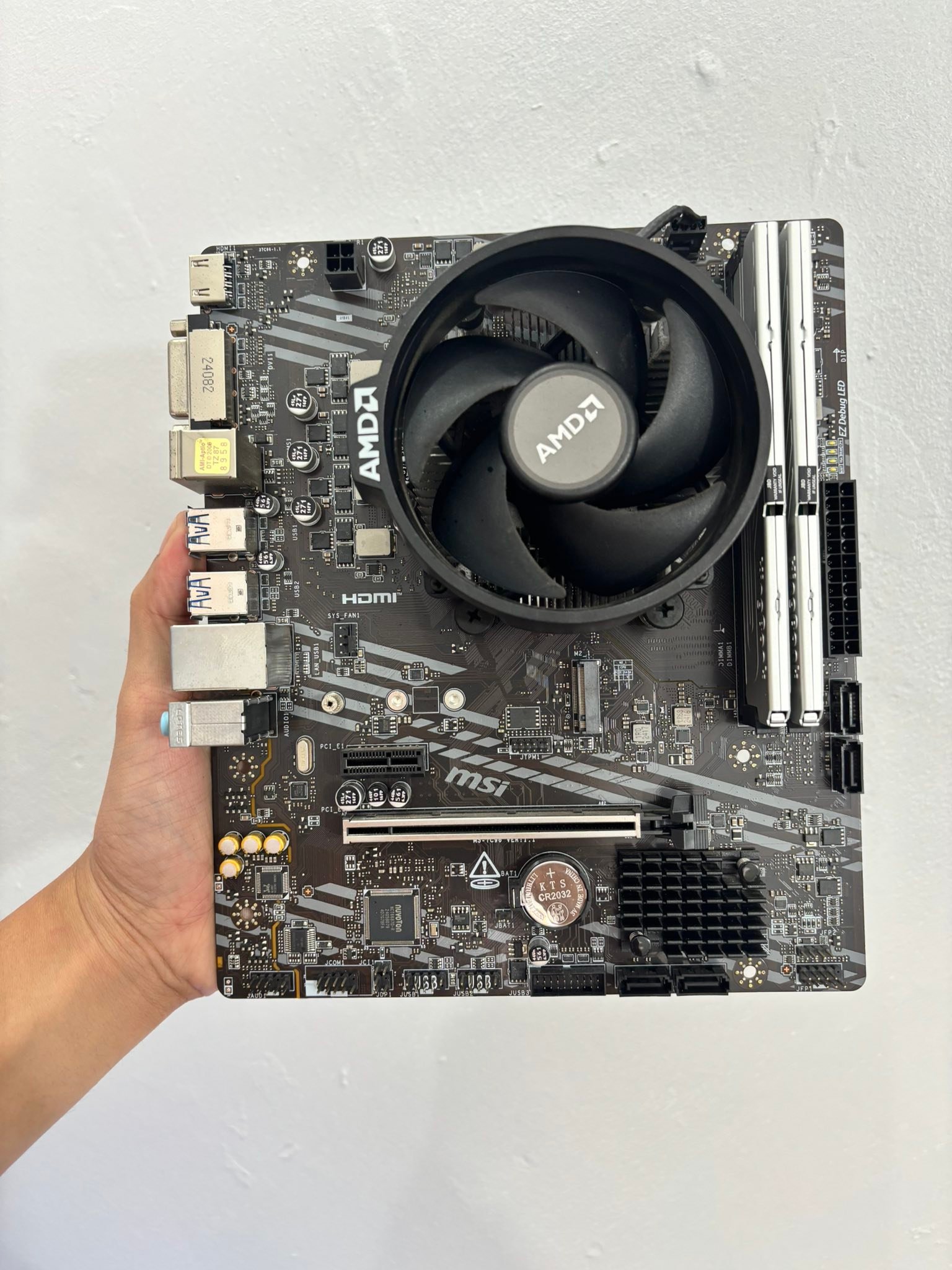 Ryzen 7 5700X with 32GB RAM and Asrock B550M Pro 4 motherboard for