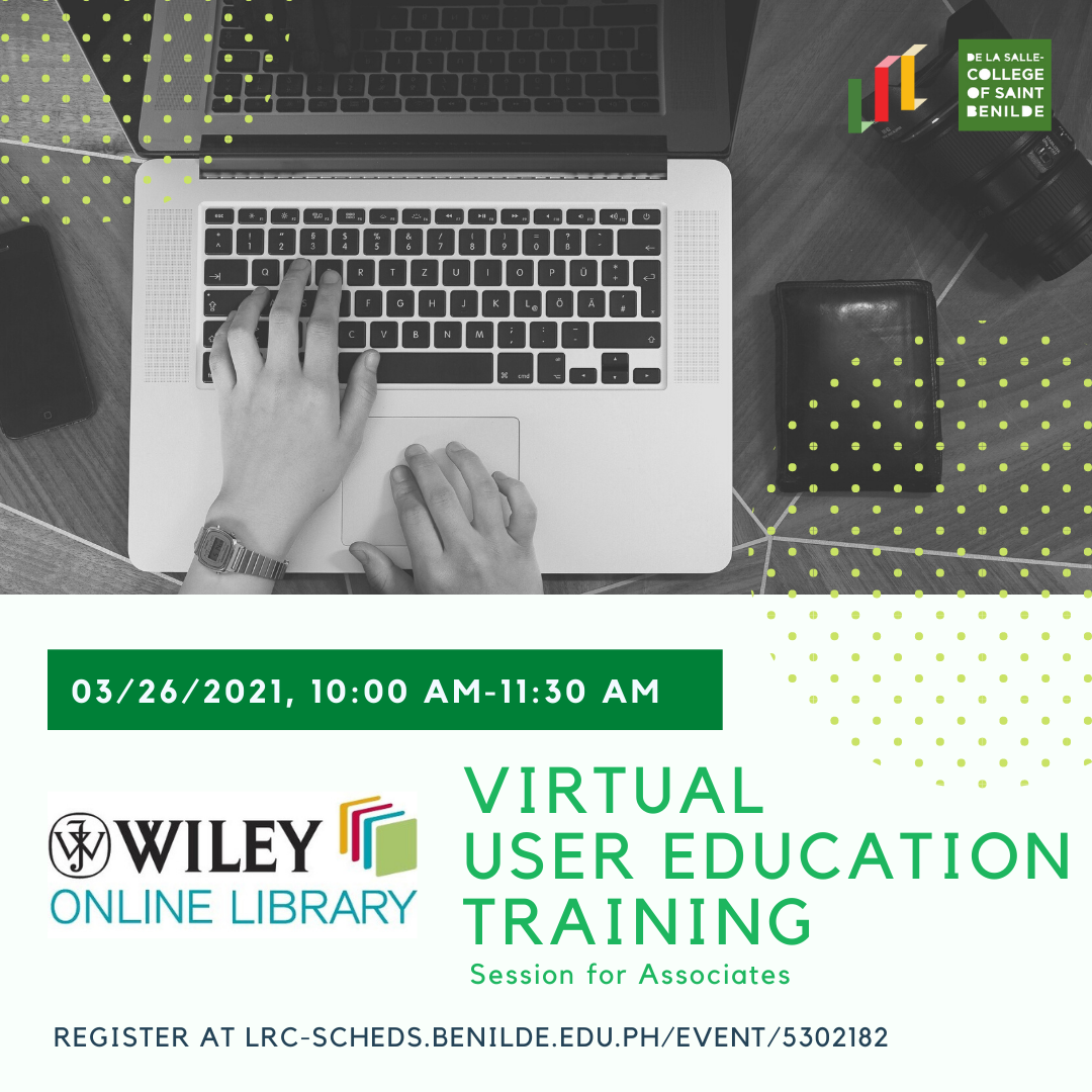 We are pleased to invite the Benildean Community to attend the Wiley ...