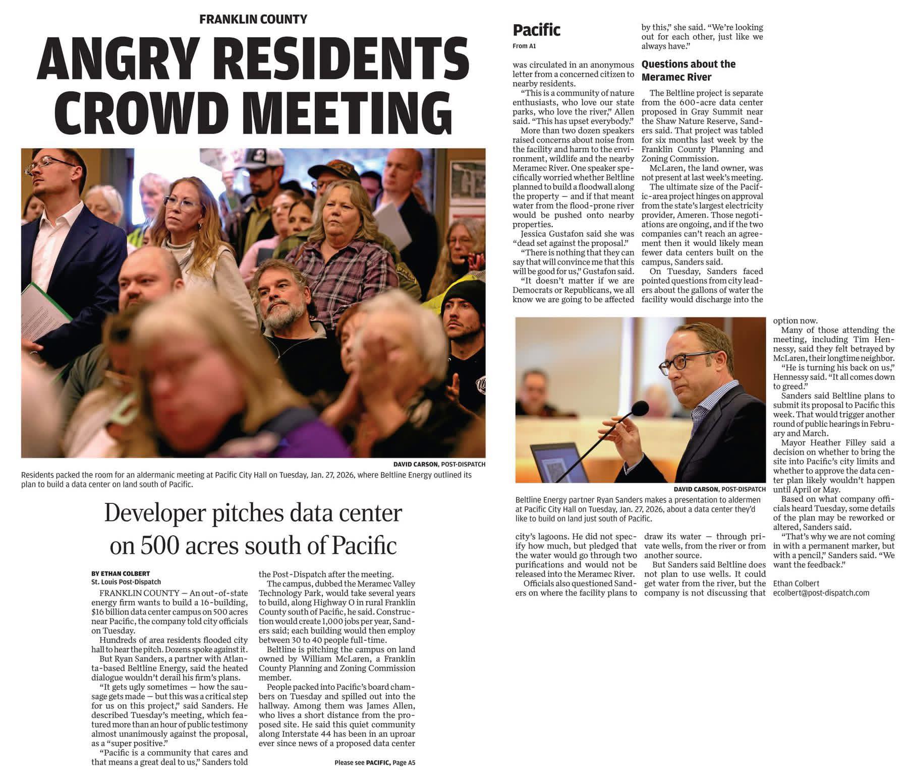 Post Dispatch Article | Facebook