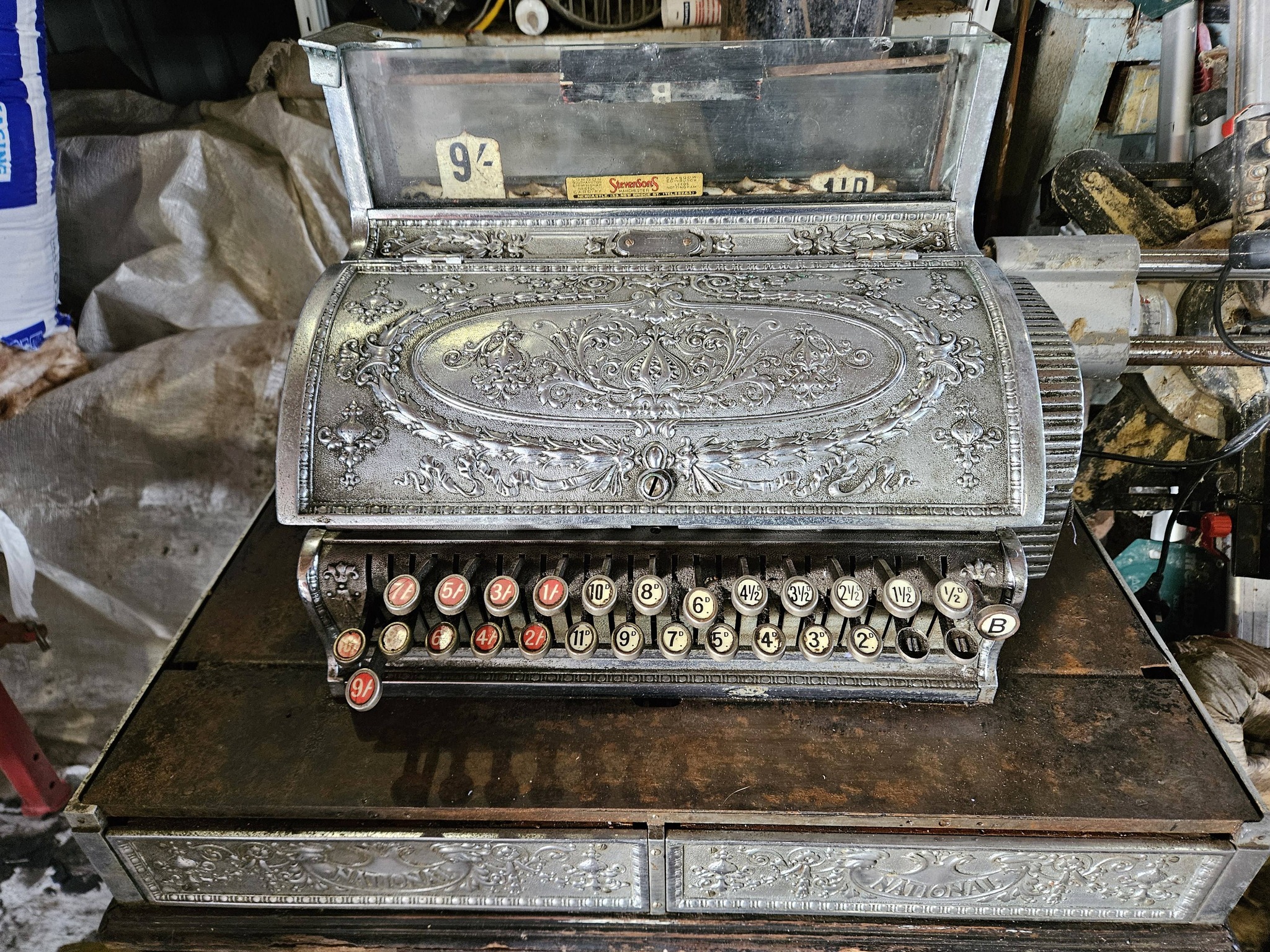 What is the worth of an old national cash register?