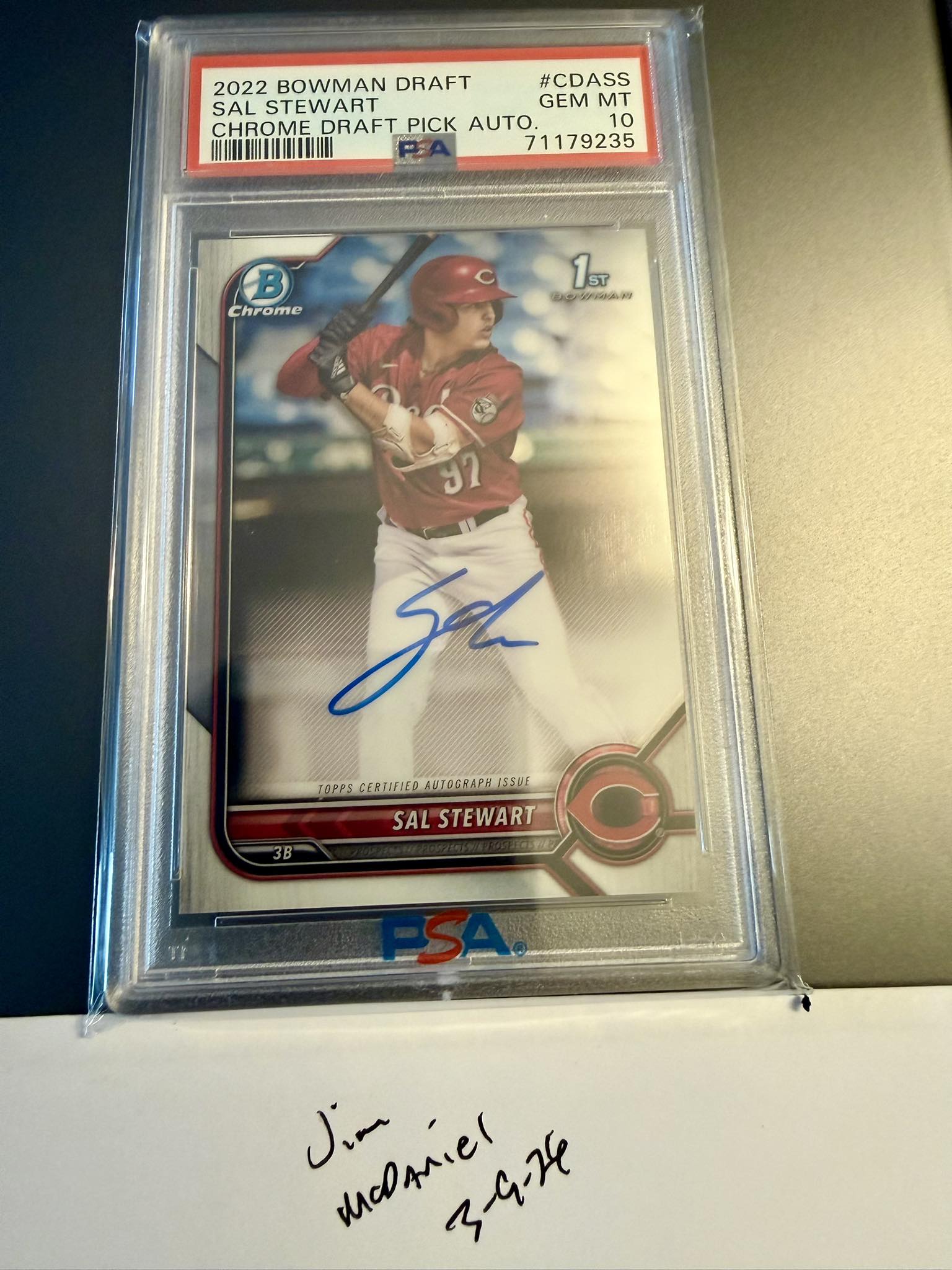 Sal Stewart $300 shipped. 2022 BOWMAN DRAFT #CDASS SAL STEWART GEM 