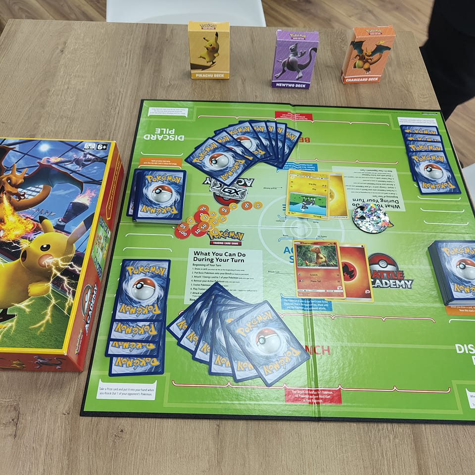 are the cards in pokemon battle academy real Board Game : Toys & Games A set of Pokmon Card Game trading packs.Product Information Set Contents(All enclosed cards are normal) Nyoha ex deck (60 cards) x 1 Pikachu ex deck (60 cards) x 1 Pokemon Coin x 1 DAMECAN/Marker x 1 sheet Half playmat  2 sheets Damekan storage bag x 1 sheet 2023 Pokemon Pokemon TCG #80906 Battle Academy