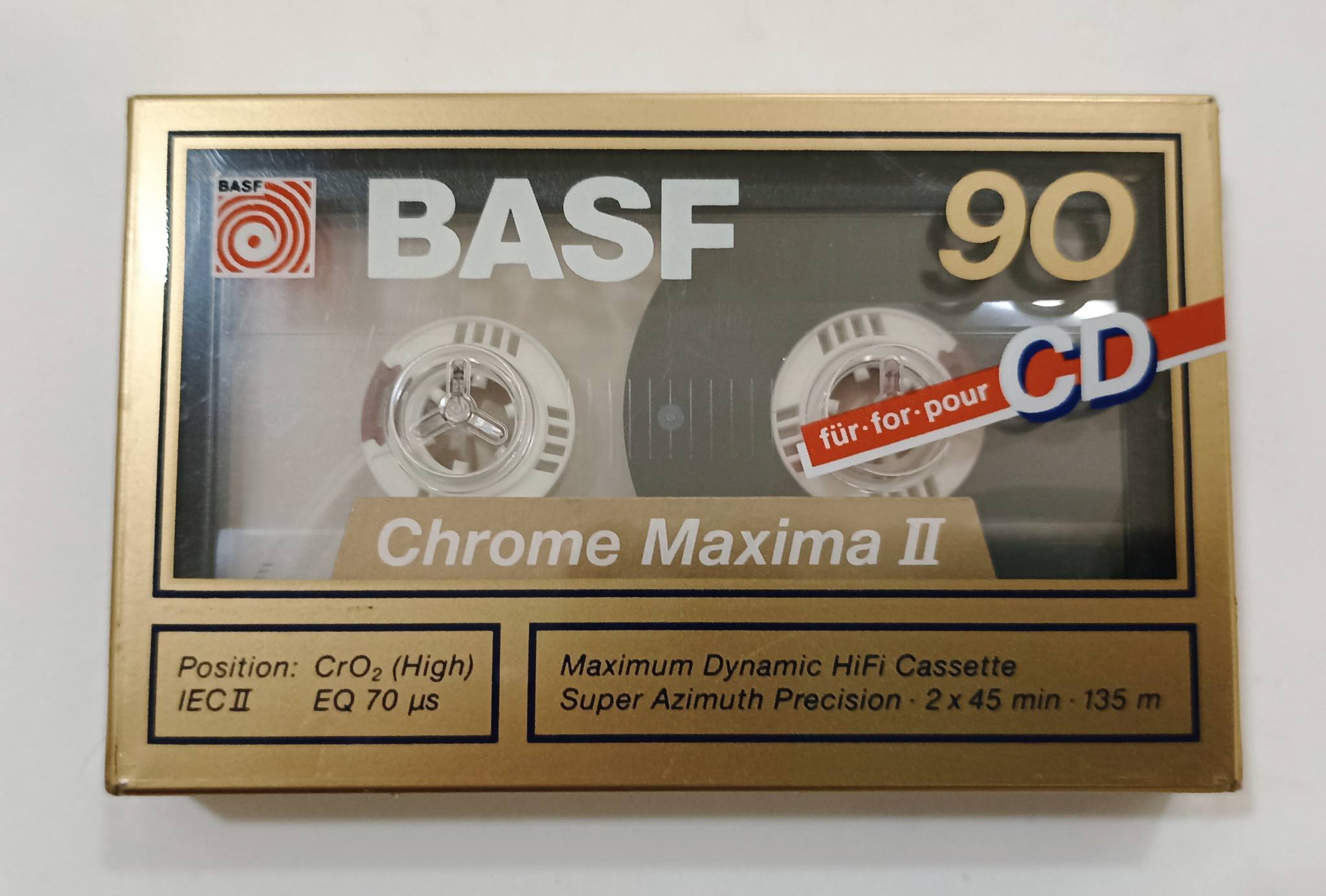 BASF Chromdioxid Super II 90 Audio Cassette 1985