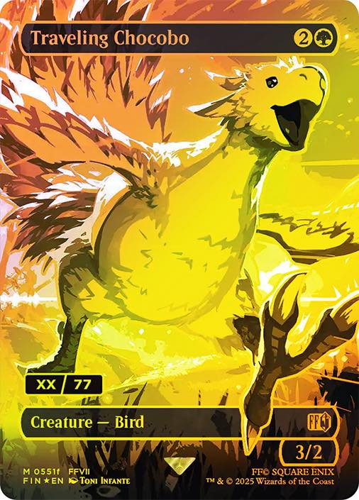 Serialized golden chocobo for sale or trade