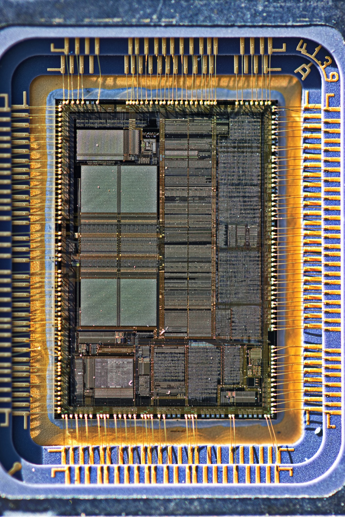 Vintage Intel keyring with 486 and 386 processors