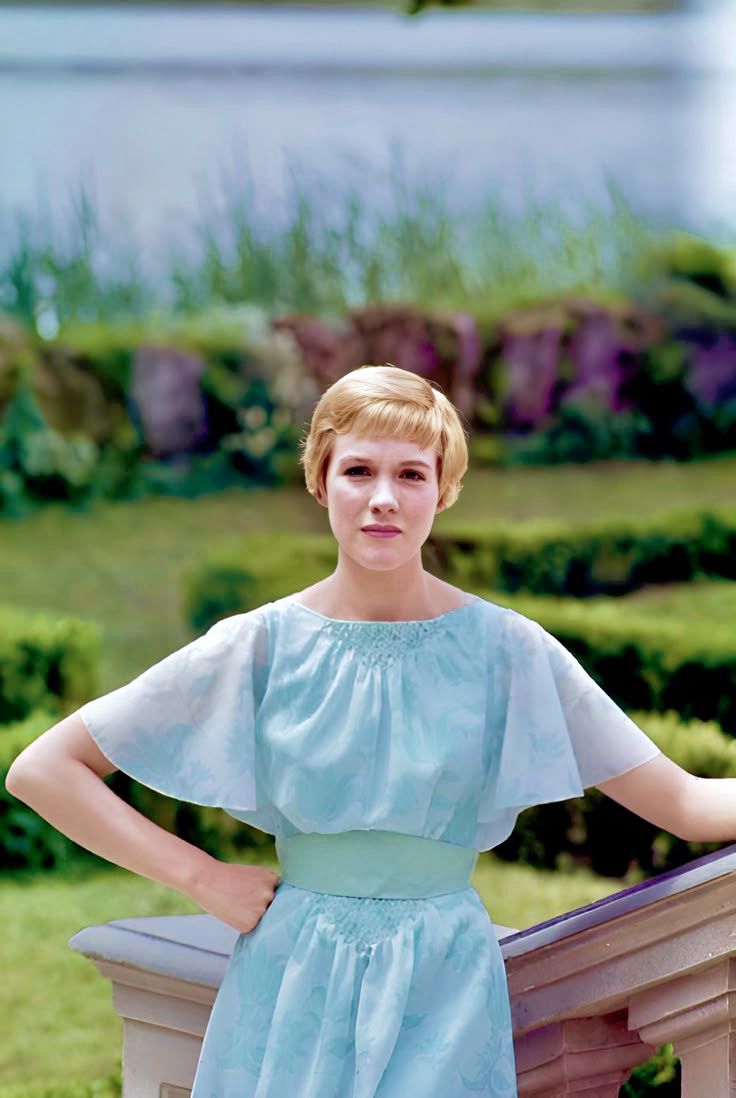julie andrews sound of music blue dress is celebrating it's 60th anniversary her movie 
