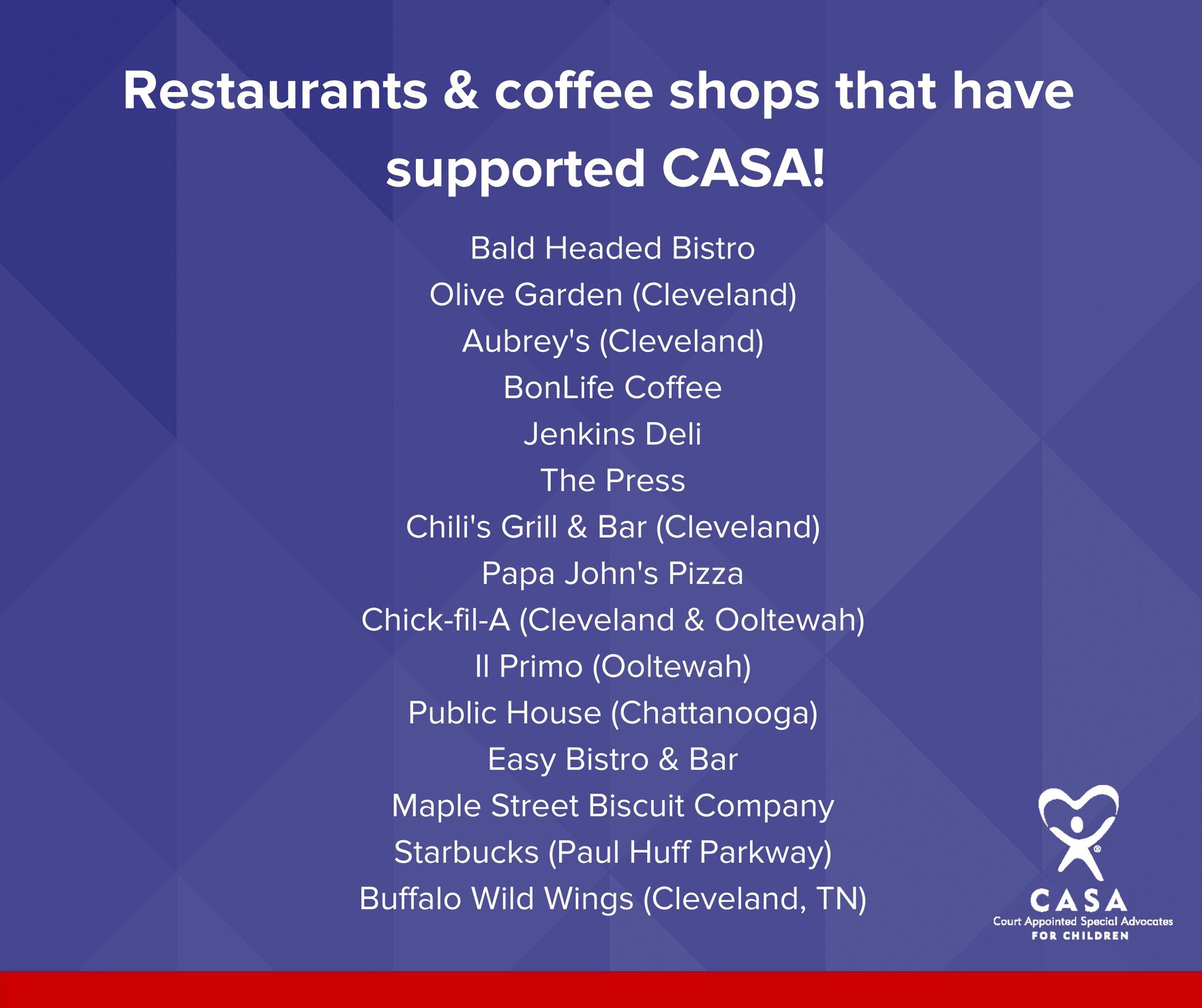 Below is a list of... - CASA of Bradley & Polk Counties | Facebook
