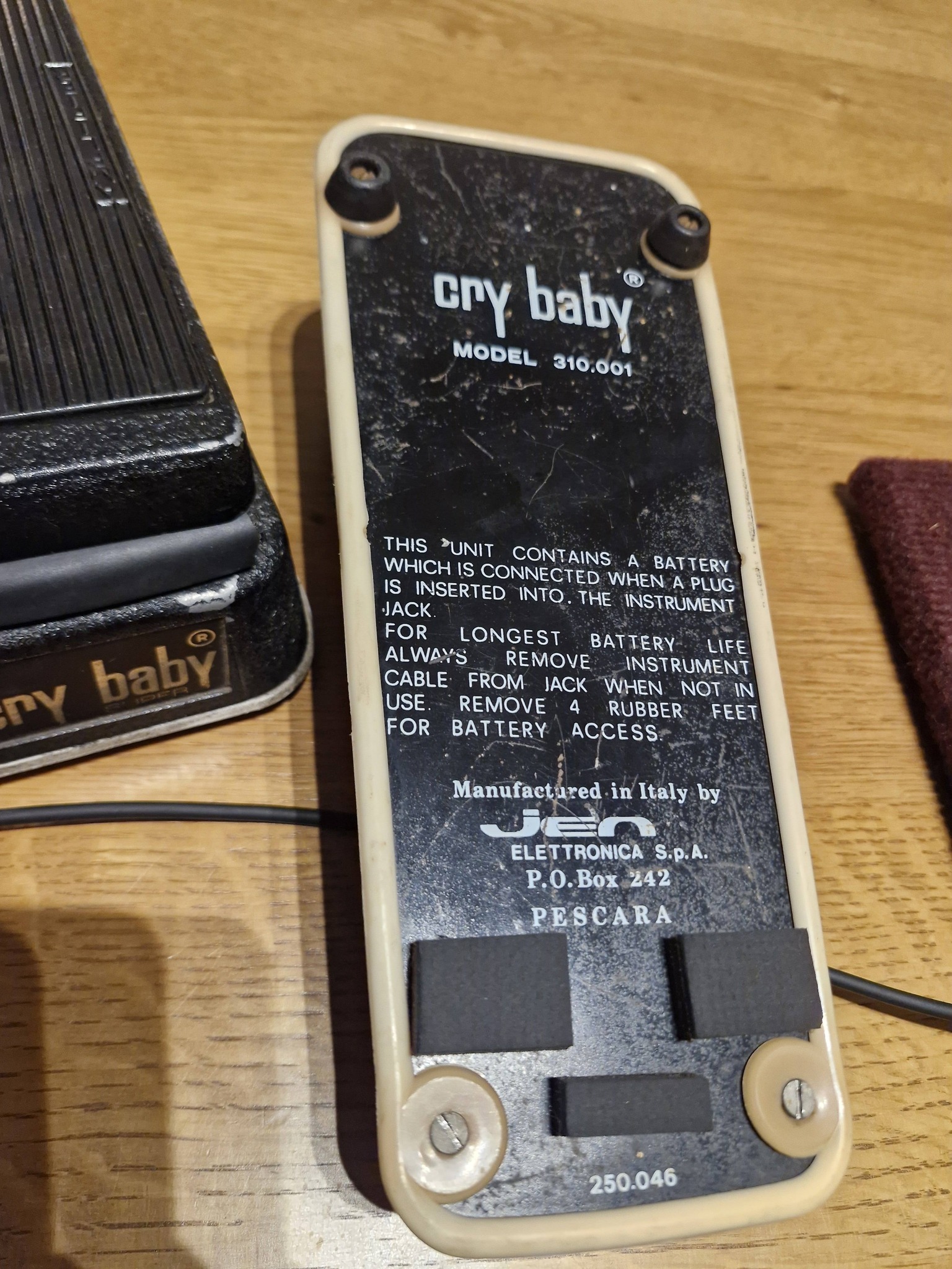What is the value of a vintage Thomas Cry-Baby Wah pedal with a