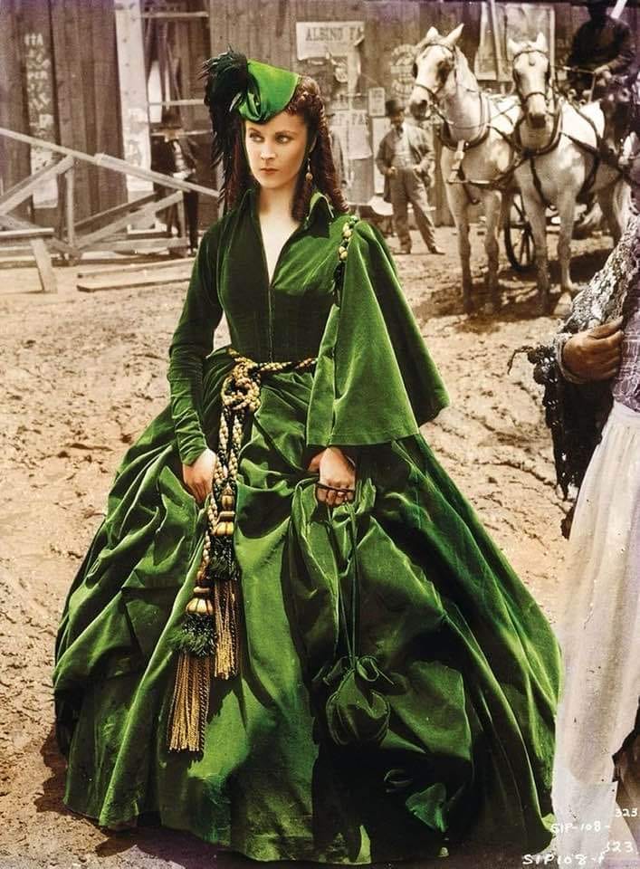 scarlett's green dress The most famous in cinema history is surely dress from 