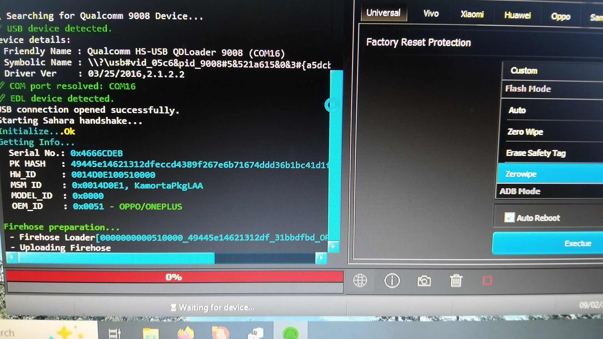 Hello,can u help me about this error on hyrda tool (Qualcomm) only ...
