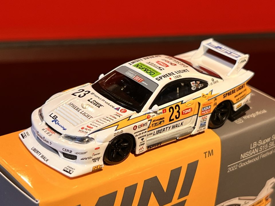 Mini GT 2024 Fausto Racing LBWK S15 Silvia model