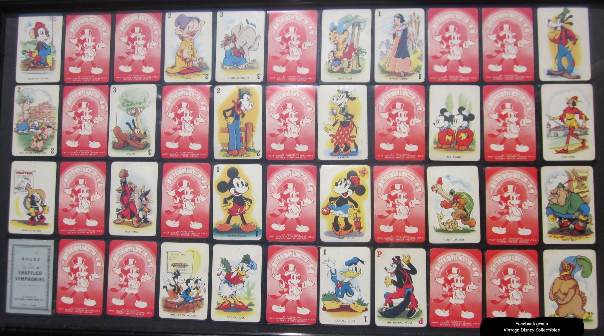 1930 Silly Symphony Mickey and Minnie Mouse trading cards for sale