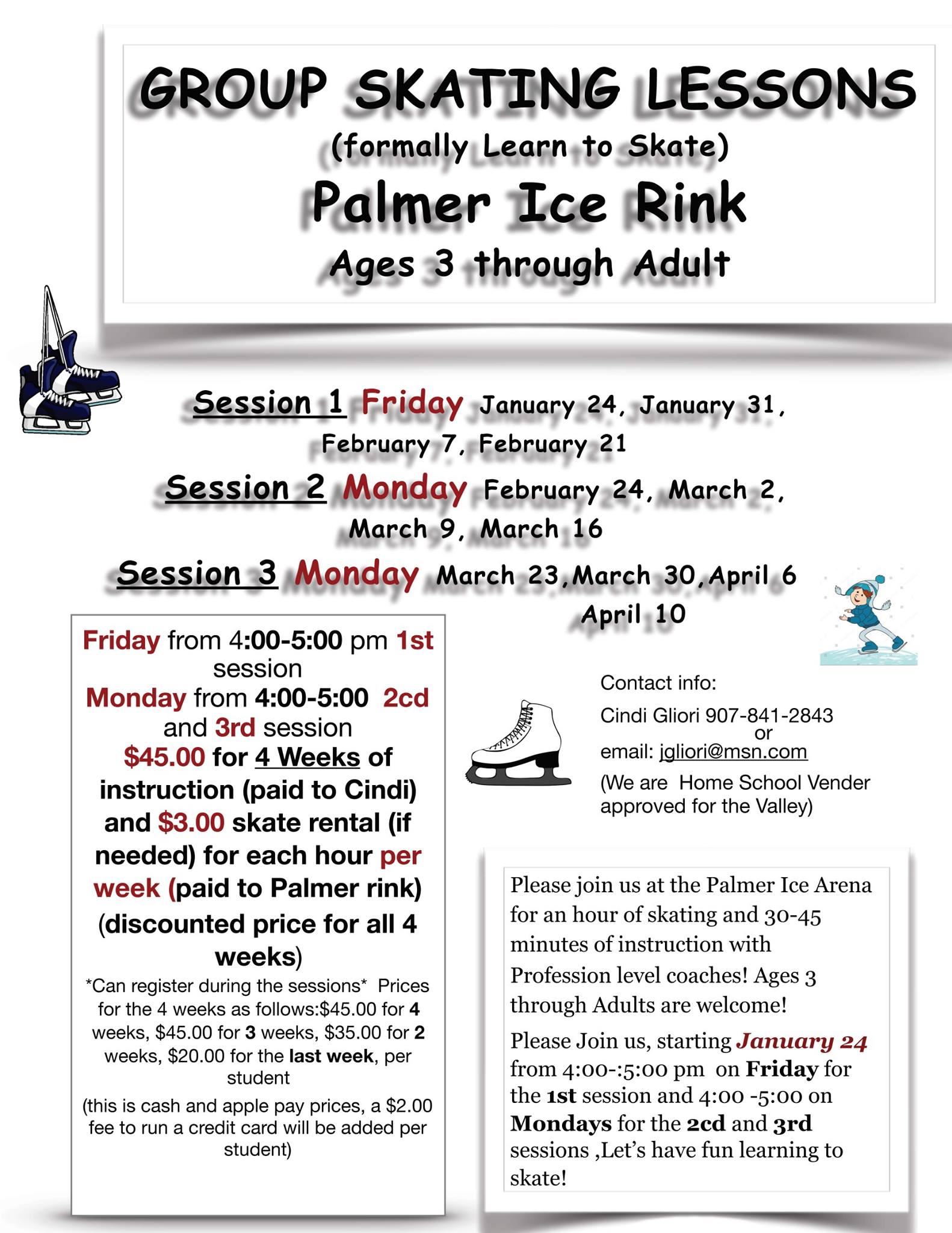 CITY - Group Skating Lessons (formally Learn to Skate) begin January 24 ...