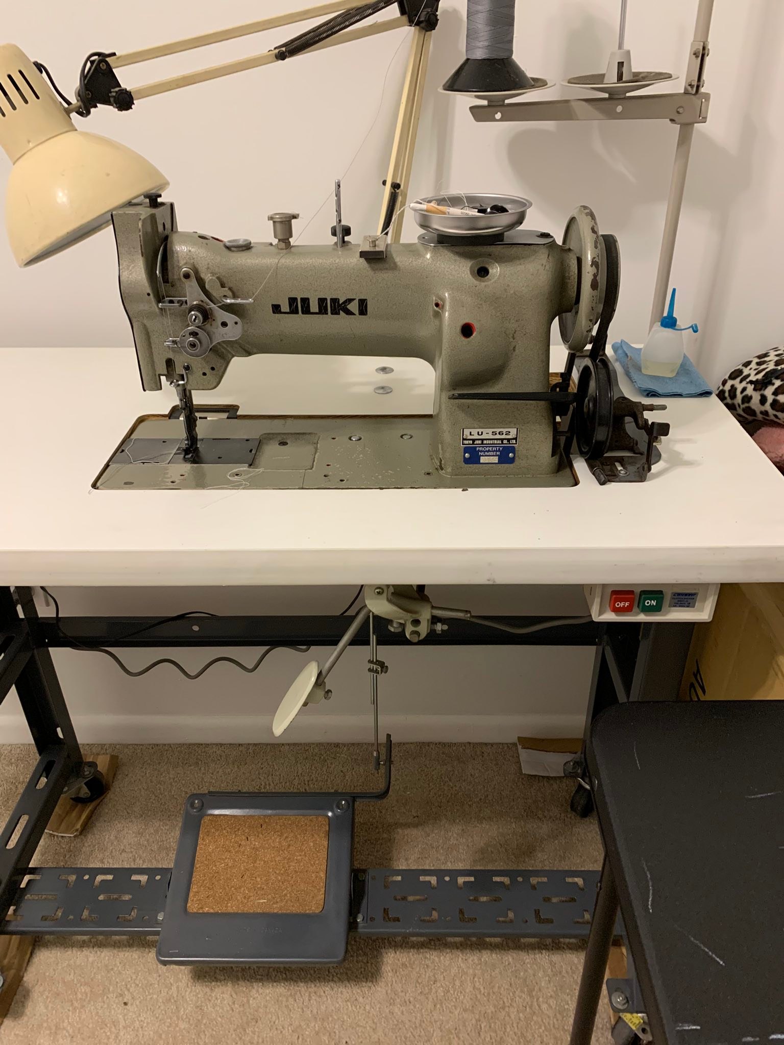 LARGE BOBBIN WINDER FOR INDUSTRIAL SEWING MACHINE JUKI BROTHER
