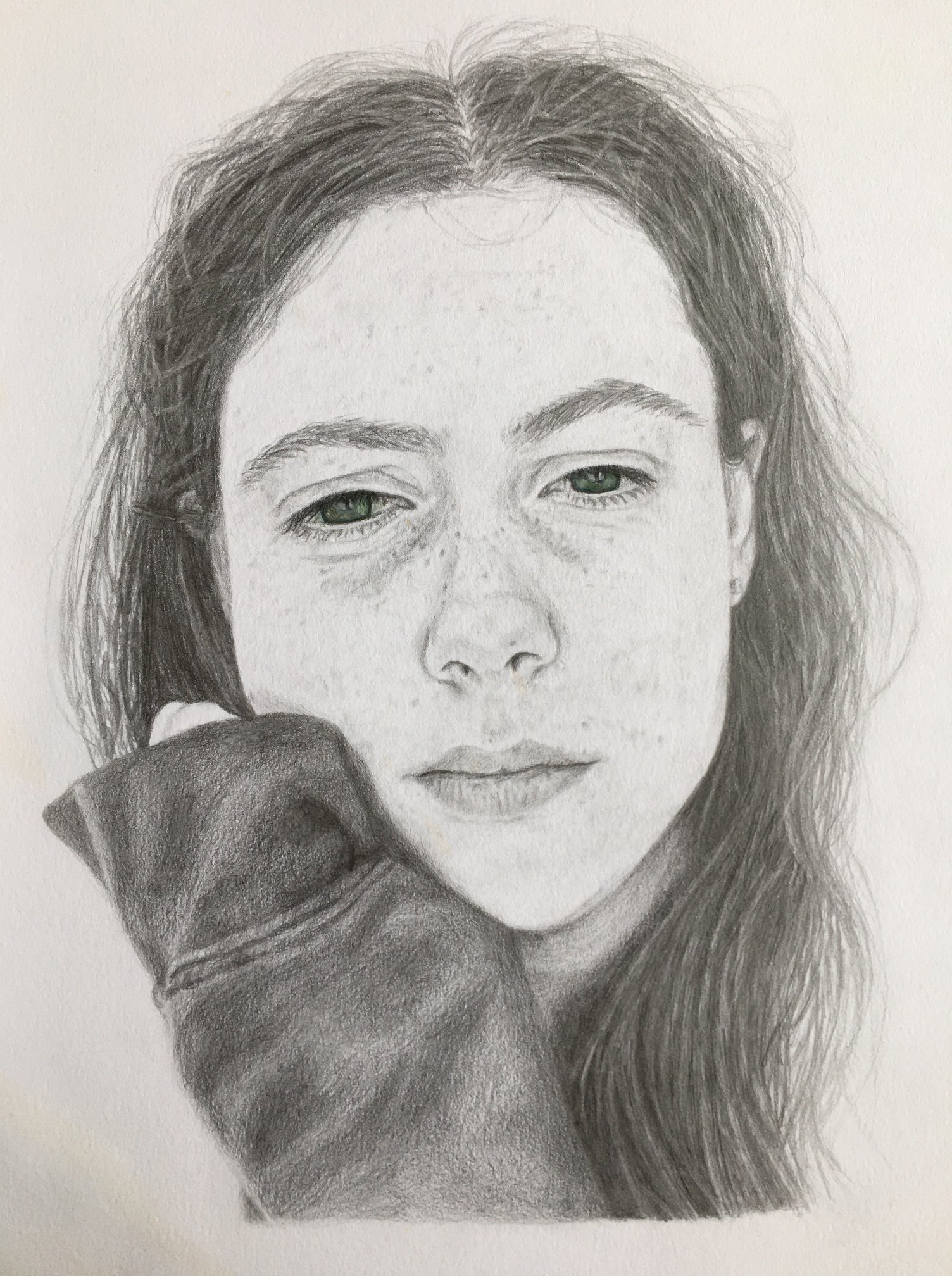 This self portrait by Emily Roe is... - The Kildare Gallery