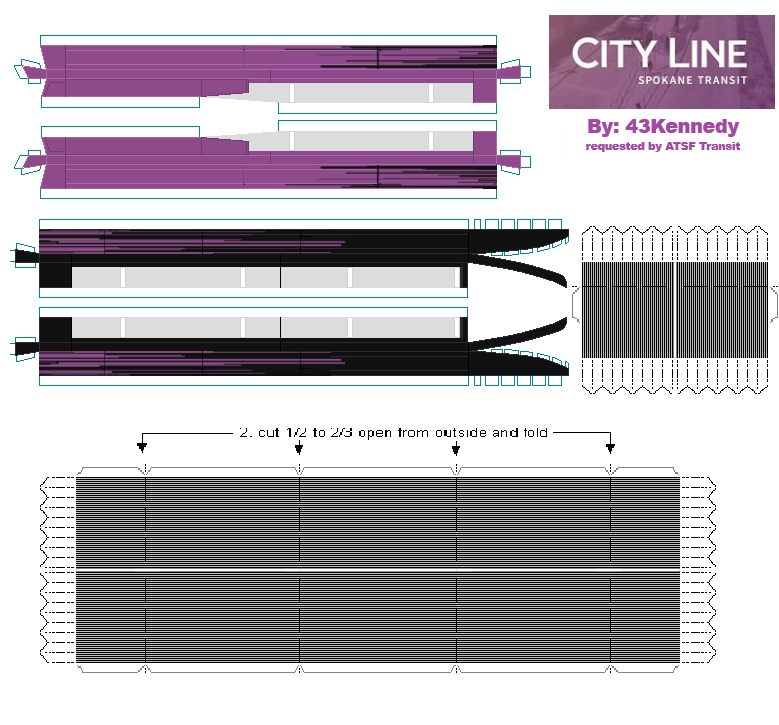 STA Central City Line New Flyer XE60 5 door bus. 43Kennedy did