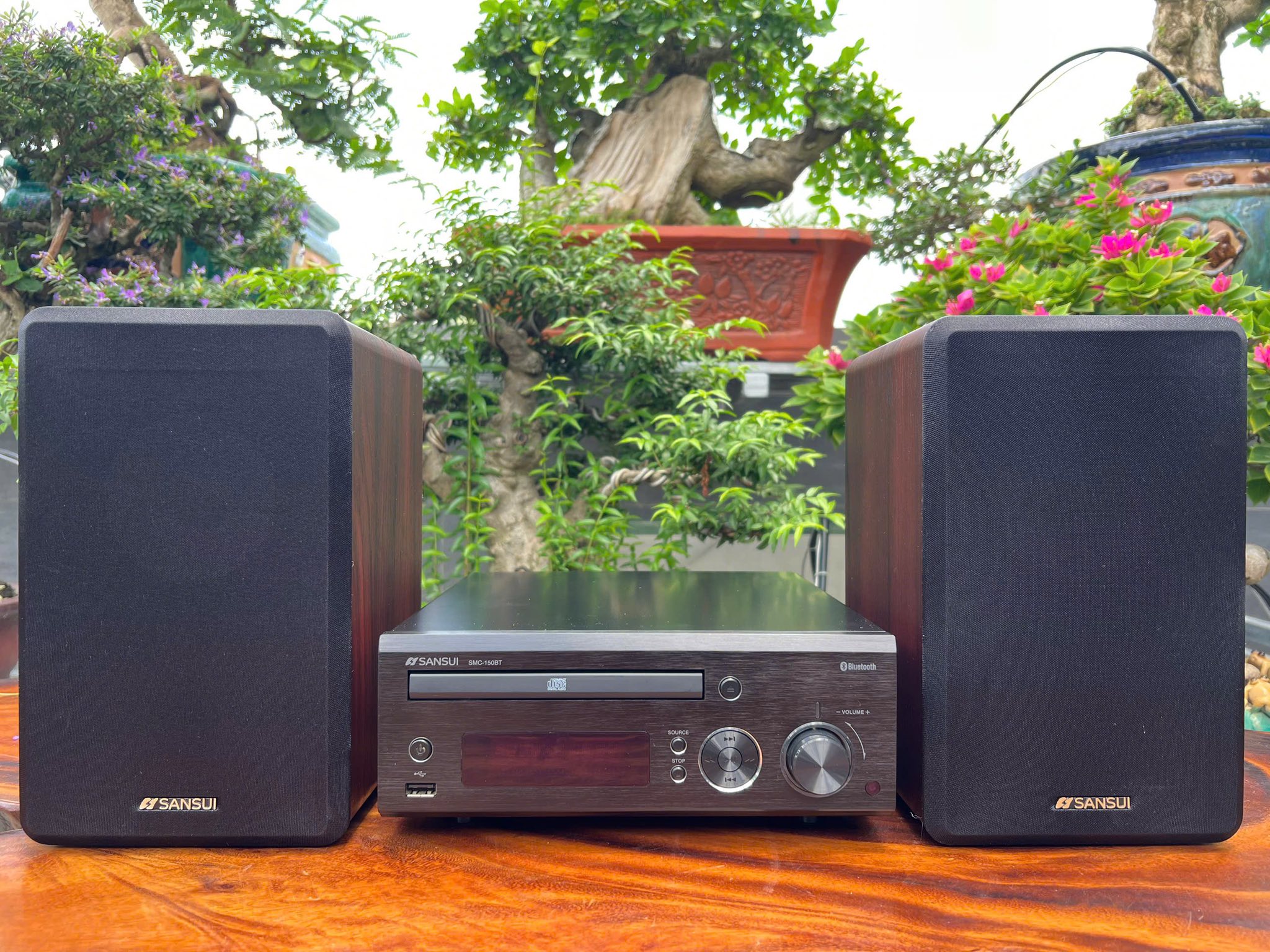 Mini Sansui SMC-150BT Ac 100v, zin keng + khiển Chất âm ngọt ngào