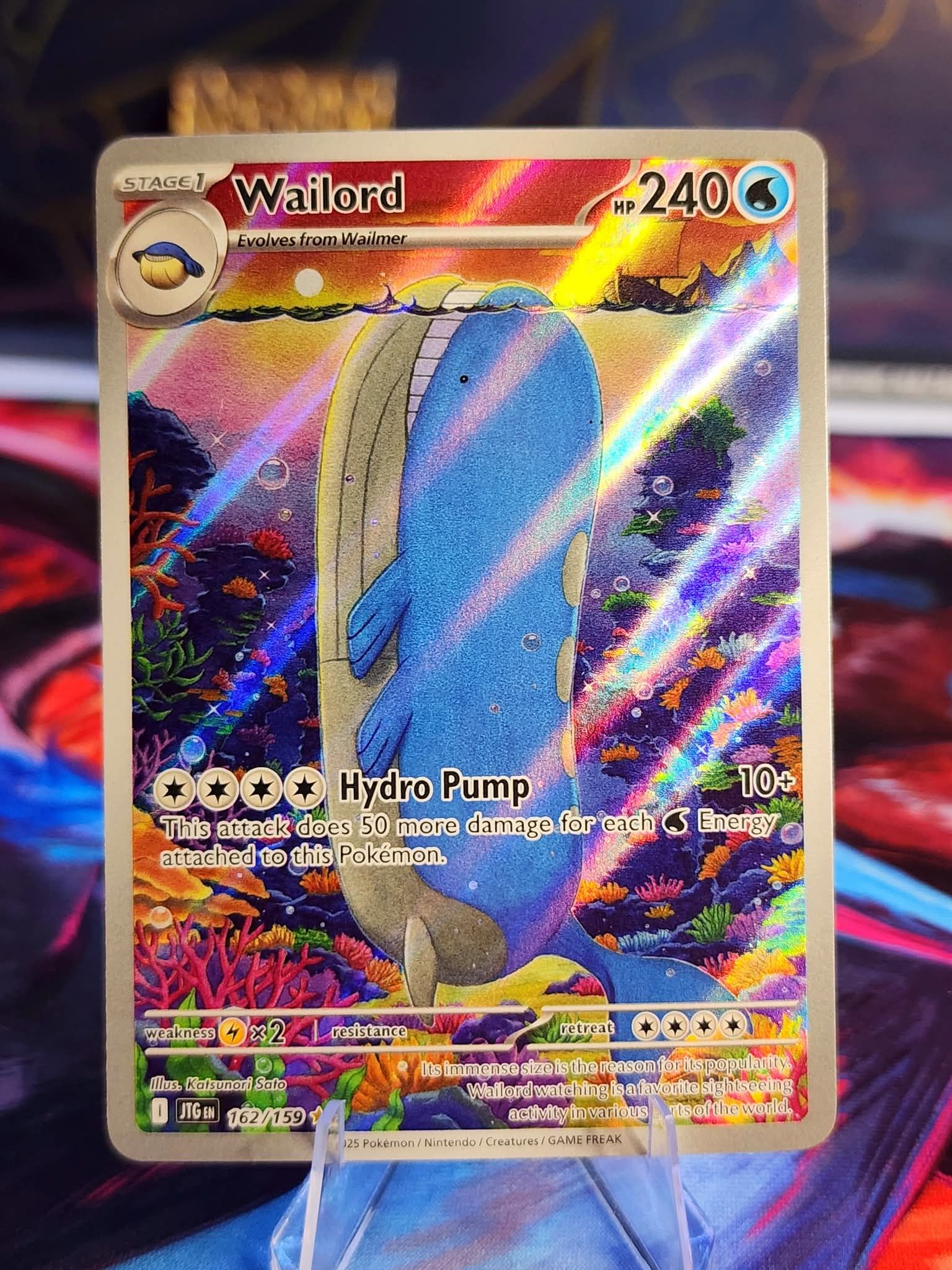 pokemon card wailord ex - Wailord-EX (38/160) - XY Primal Clash Water / 250 / Basic Card Text WAILORD ex JUST BROKE THE