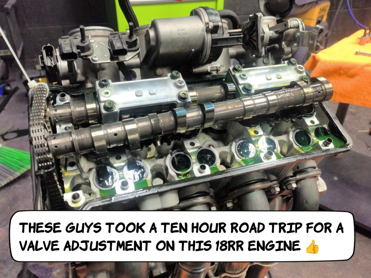 Gen 3 zx10 in for valve adjustment and street tune👍 Currently