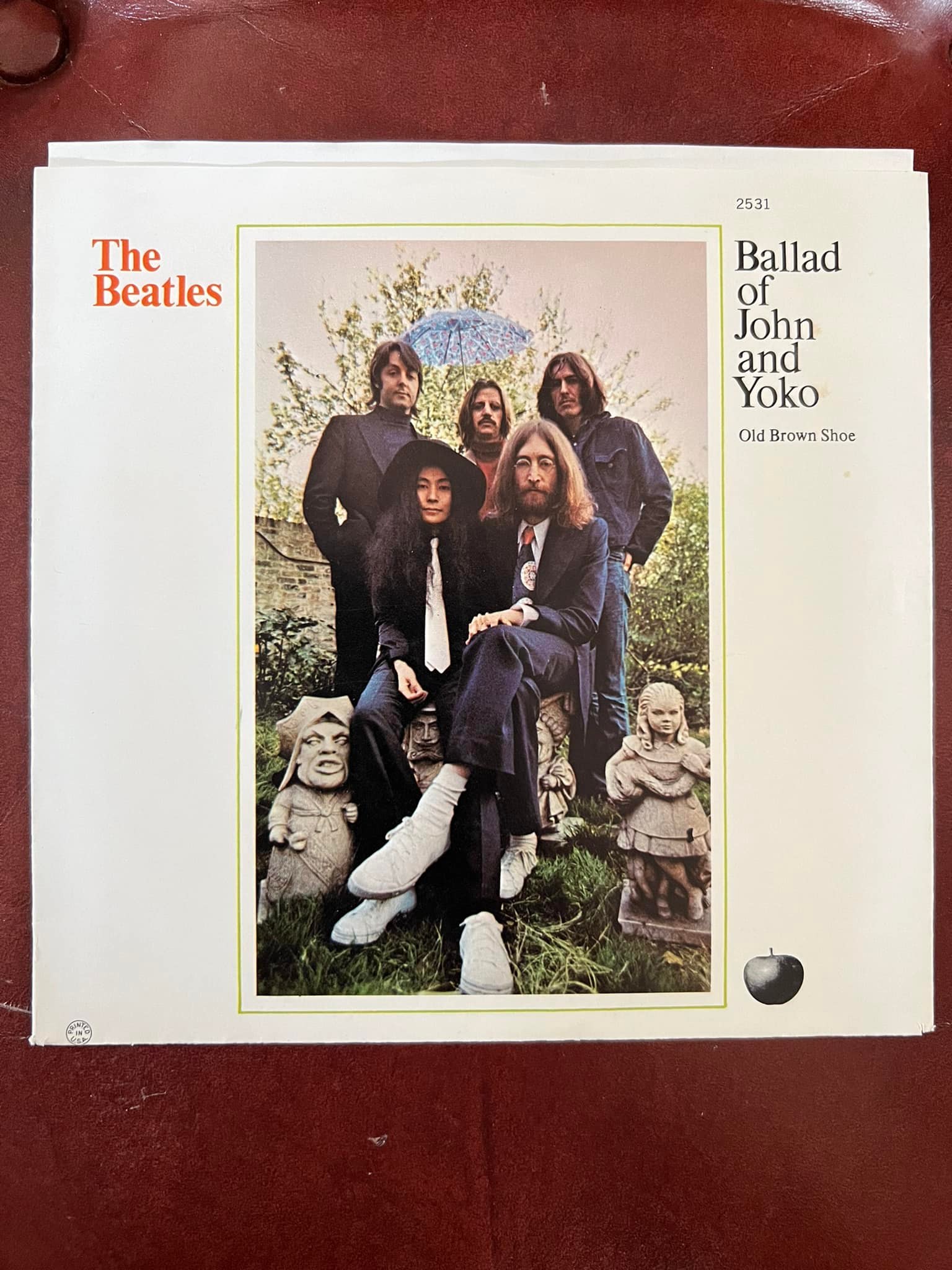 The Ballad Of John And Yoko” B/W “Old Brown Shoe” Apple Records 