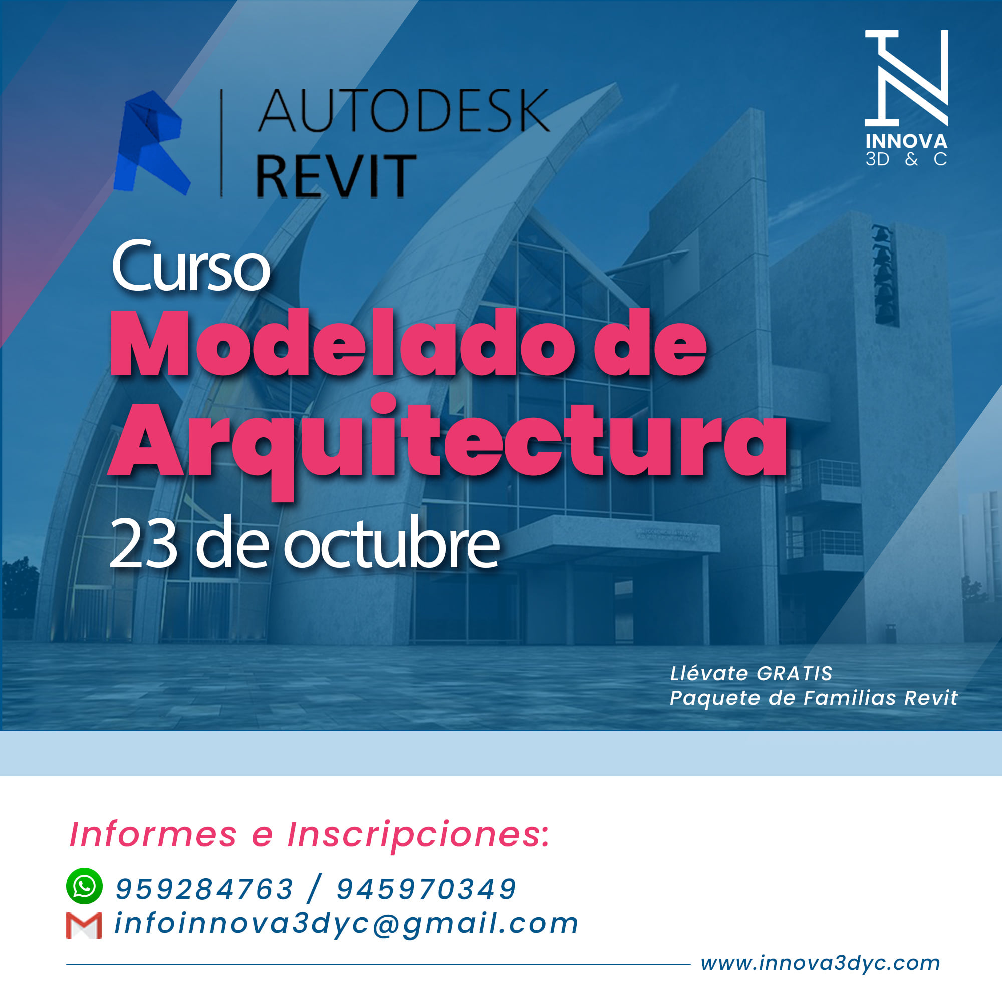 CURSO DE AUTODESK REVIT 2020 ... - Innova3D Consultora