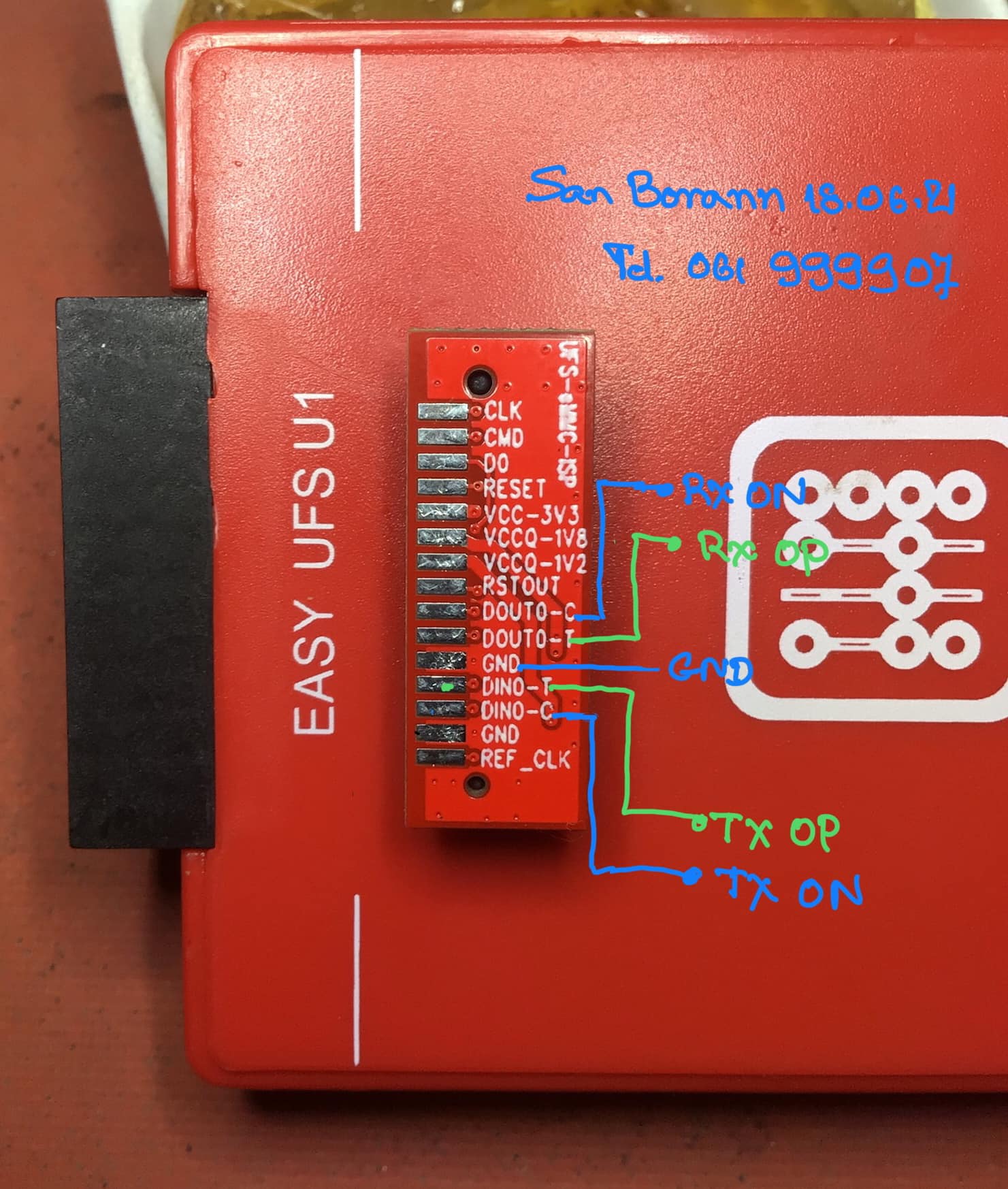 San - UFS-eEMMC-ISP small connector for ICFRIEND EASY UFS U1 pinouts ...