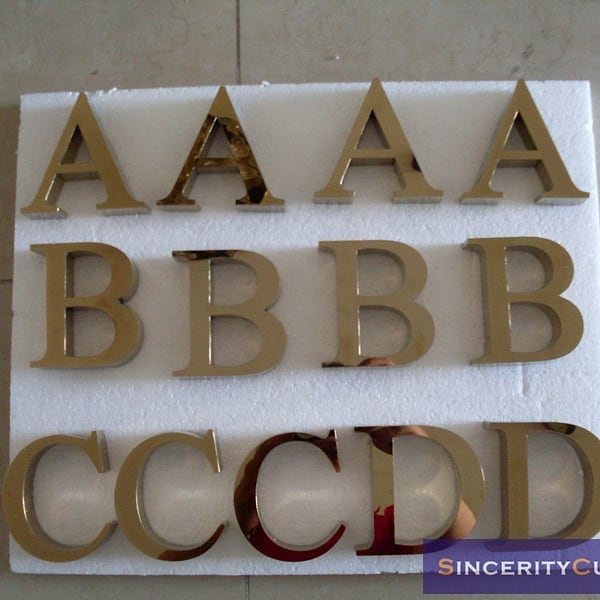WingsSigns - CUSTOM 6'' Titanium gold channel letters 3d... | Facebook