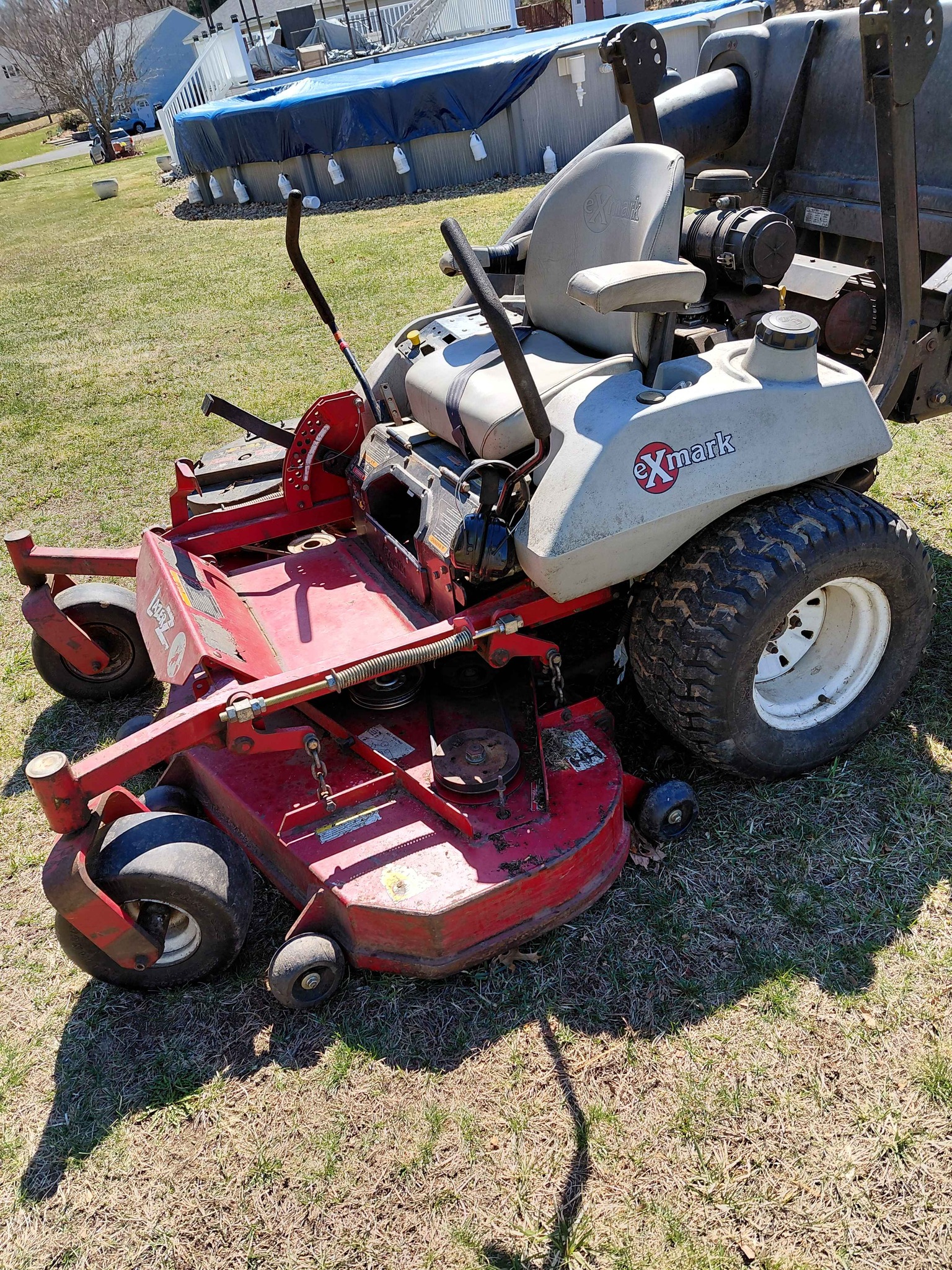Lexmark lawn mower has oil leak runs good
