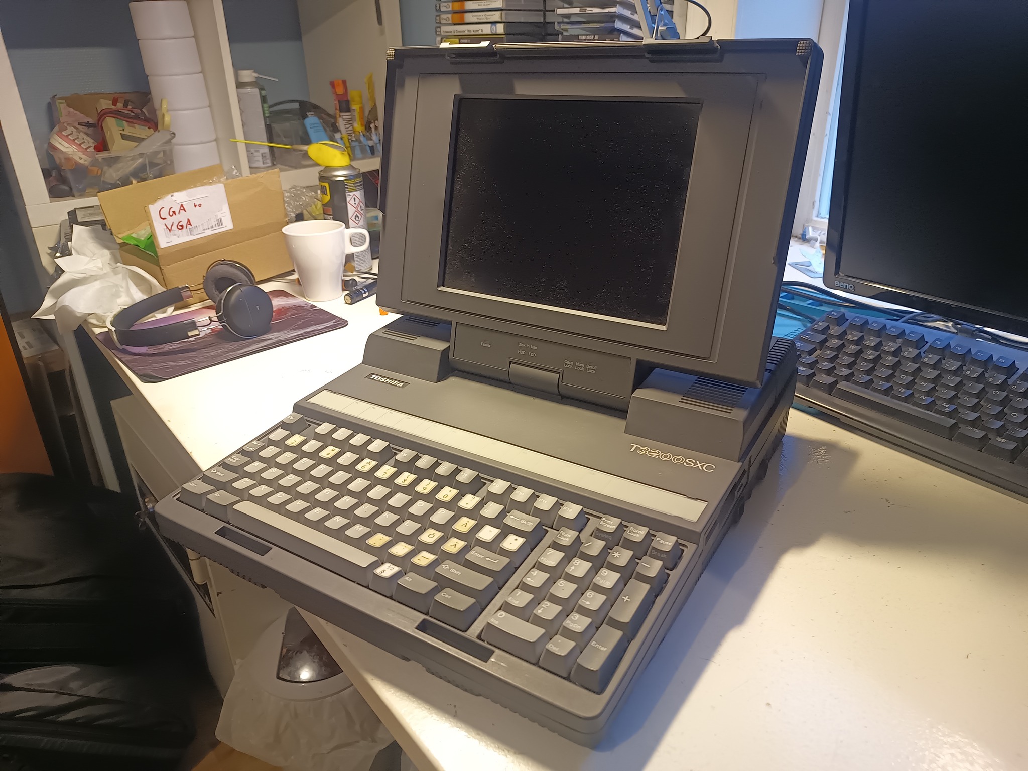 Notebook Toshiba J-3100GT SX 🇯🇵 Intel 386SX 4MB Ram 80s