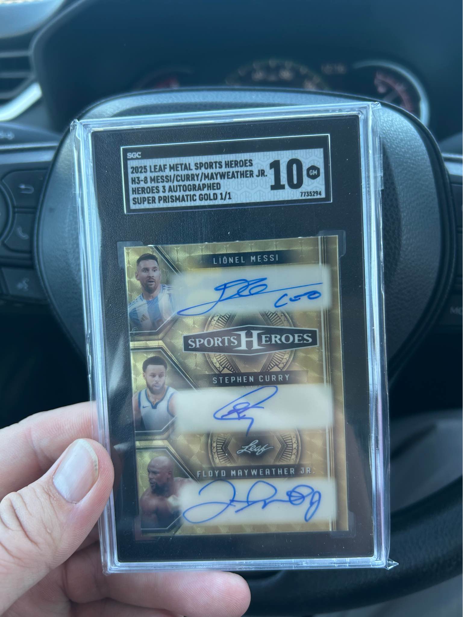 MAGIC JOHNSON 2025 Leaf NSCC 1991 Superfractor Gold Vinyl Auto 