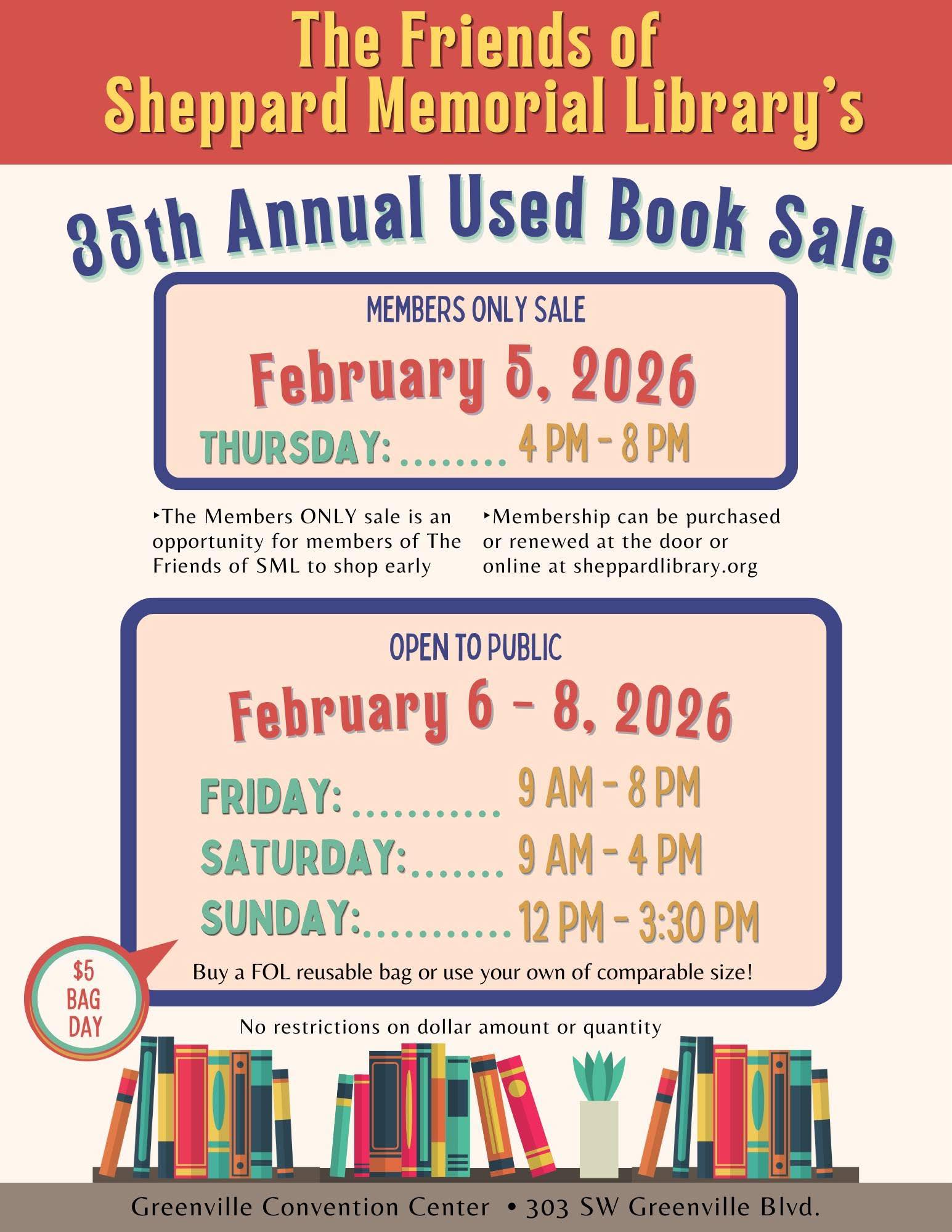 Greenville's annual book sale event | Washington, NC