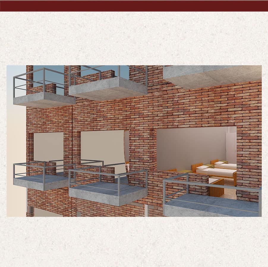 The M Square - Project: Modular Hostel Design The 3d... | Facebook