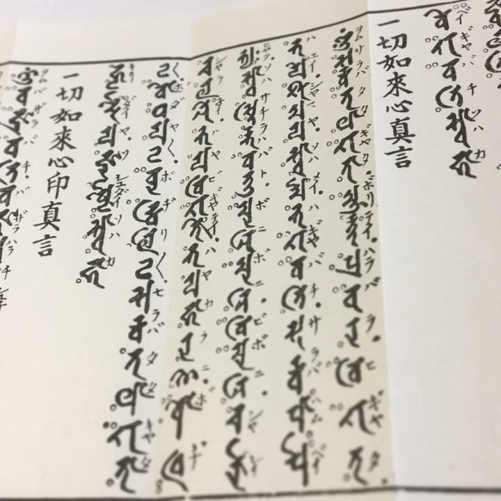 359 大随求陀羅尼 不空三蔵訳 洞泉性善師校正 大形 緞子表装(木版手摺