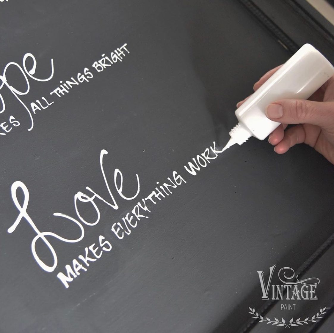 Vintage Paint - Did you know that you can also write with... | Facebook