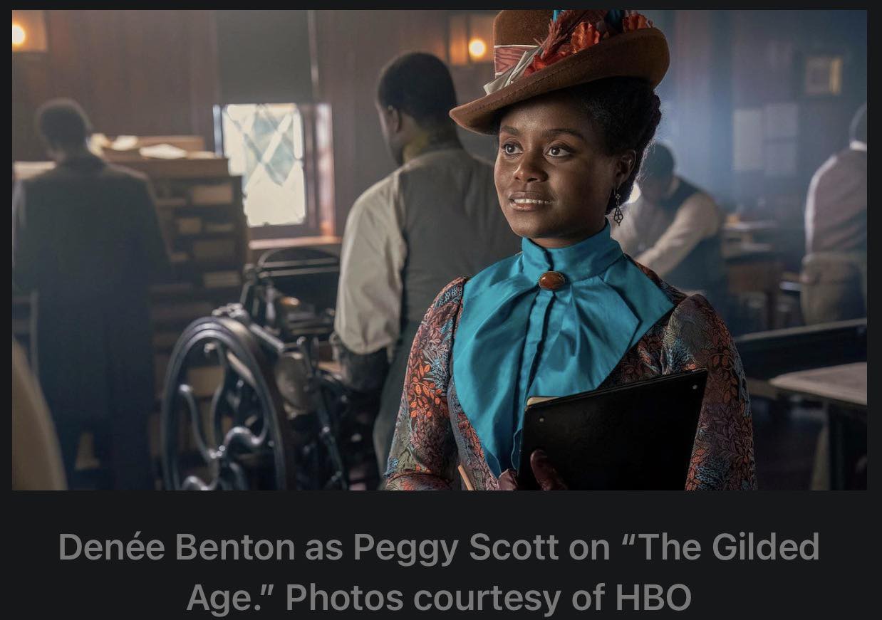 Why Peggy Scott wears plaid in HBO's The Gilded Age