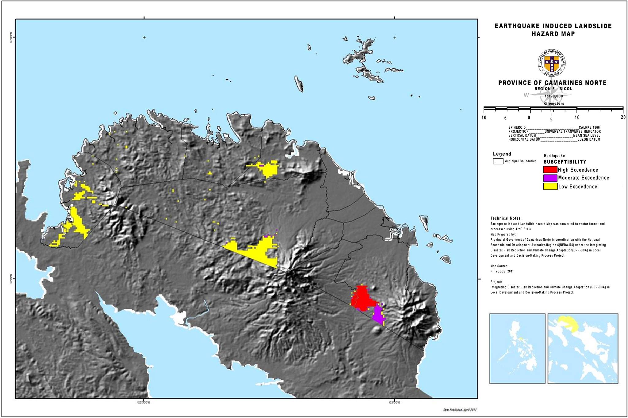 Tsunami and Earthquake Induced landslide Hazard Map FOR MORE INFO ...