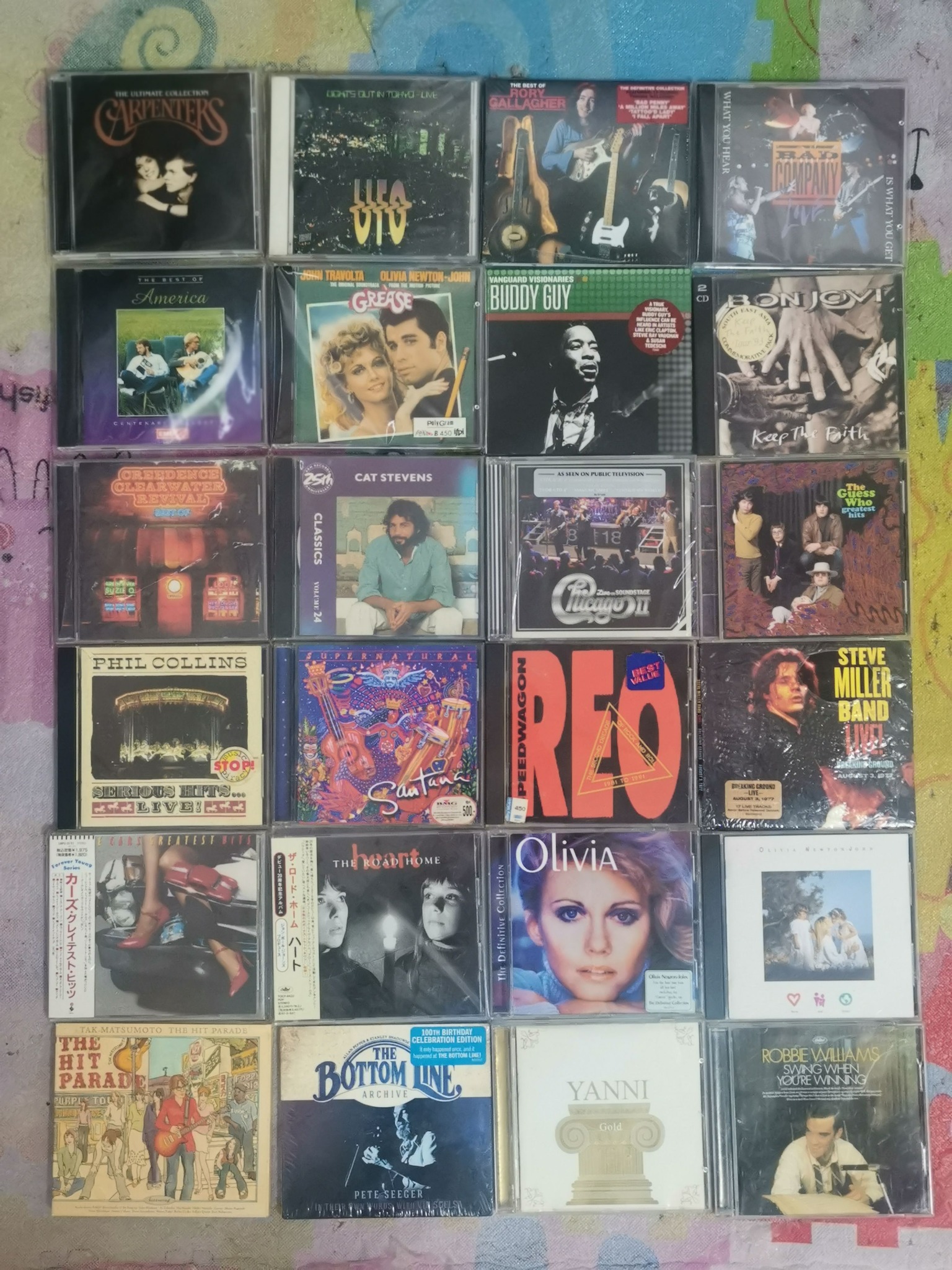 1.Carpenters​ 190(2cd 2.UFO​ 190 3.Rory Gallagher​ 150 (ซิล 4.Bad 