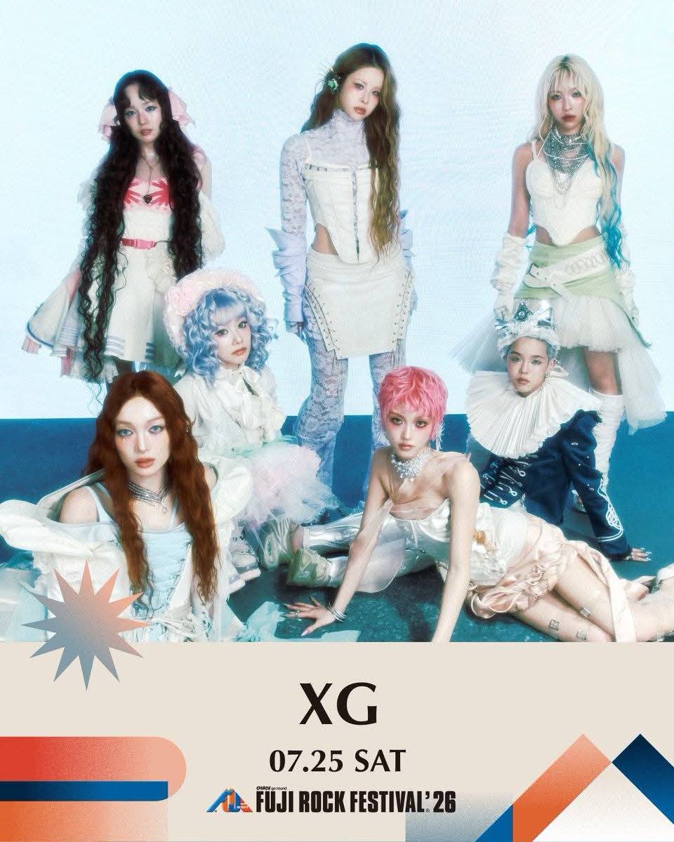 Another Milestone! XG is set to perform on FUJI ROCK FESTIVAL on