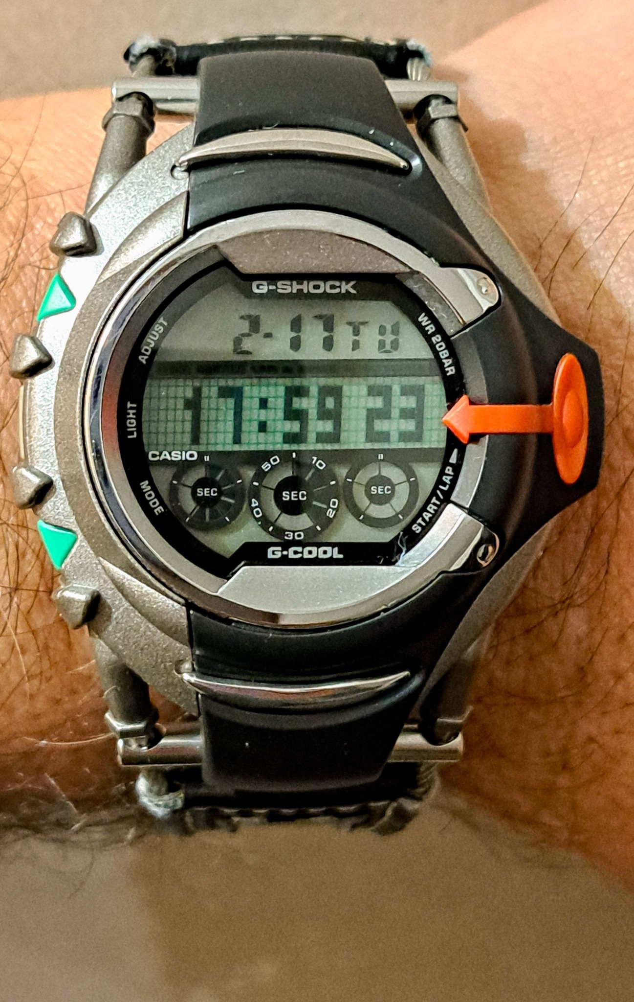 Casio GE-2000 Pininfarina G-SHOCK ADJUST 2-11TO WR รา 20BAR 117 
