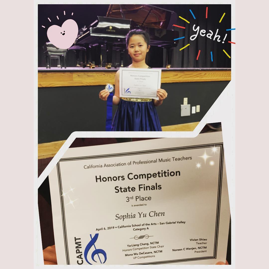 Congratulations to Sophia!!!... - Pasadena Piano Academy | Facebook