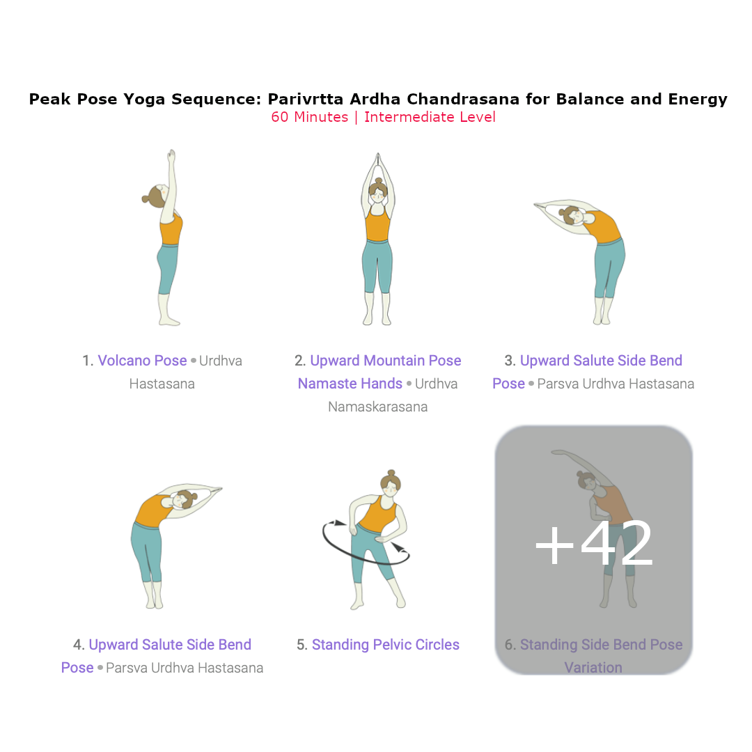 Tummee.com - Peak Pose Yoga Sequence: Parivrtta Ardha  Facebook