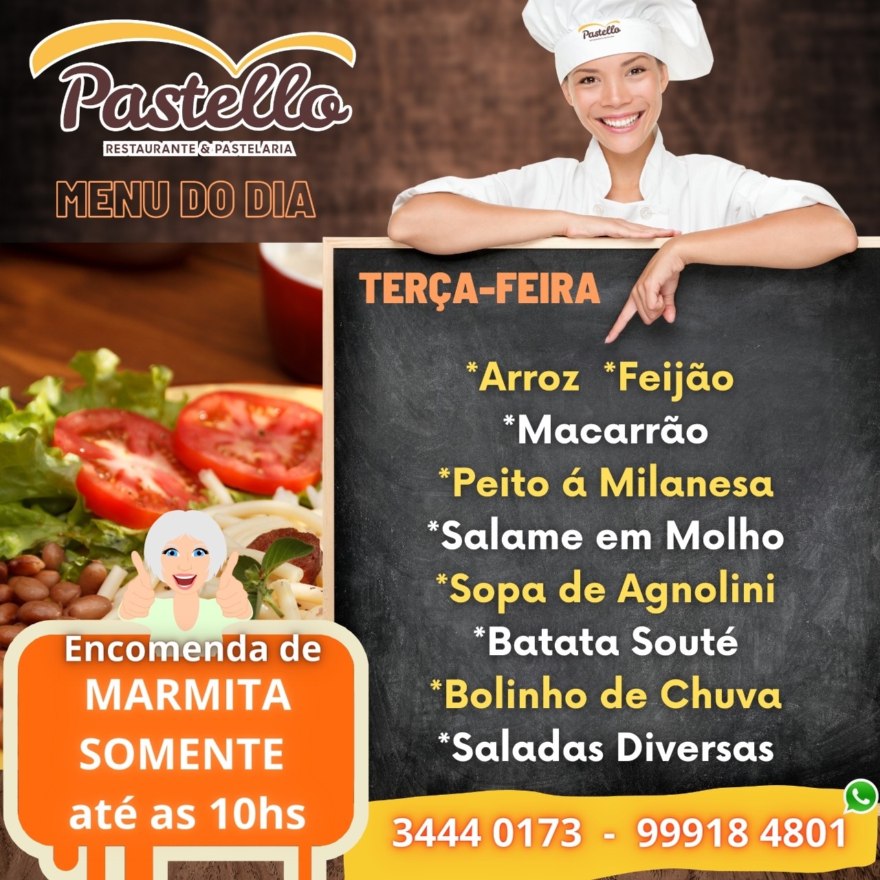 Confira o cardápio de... - Pastello Restaurante & Pastelaria | Facebook