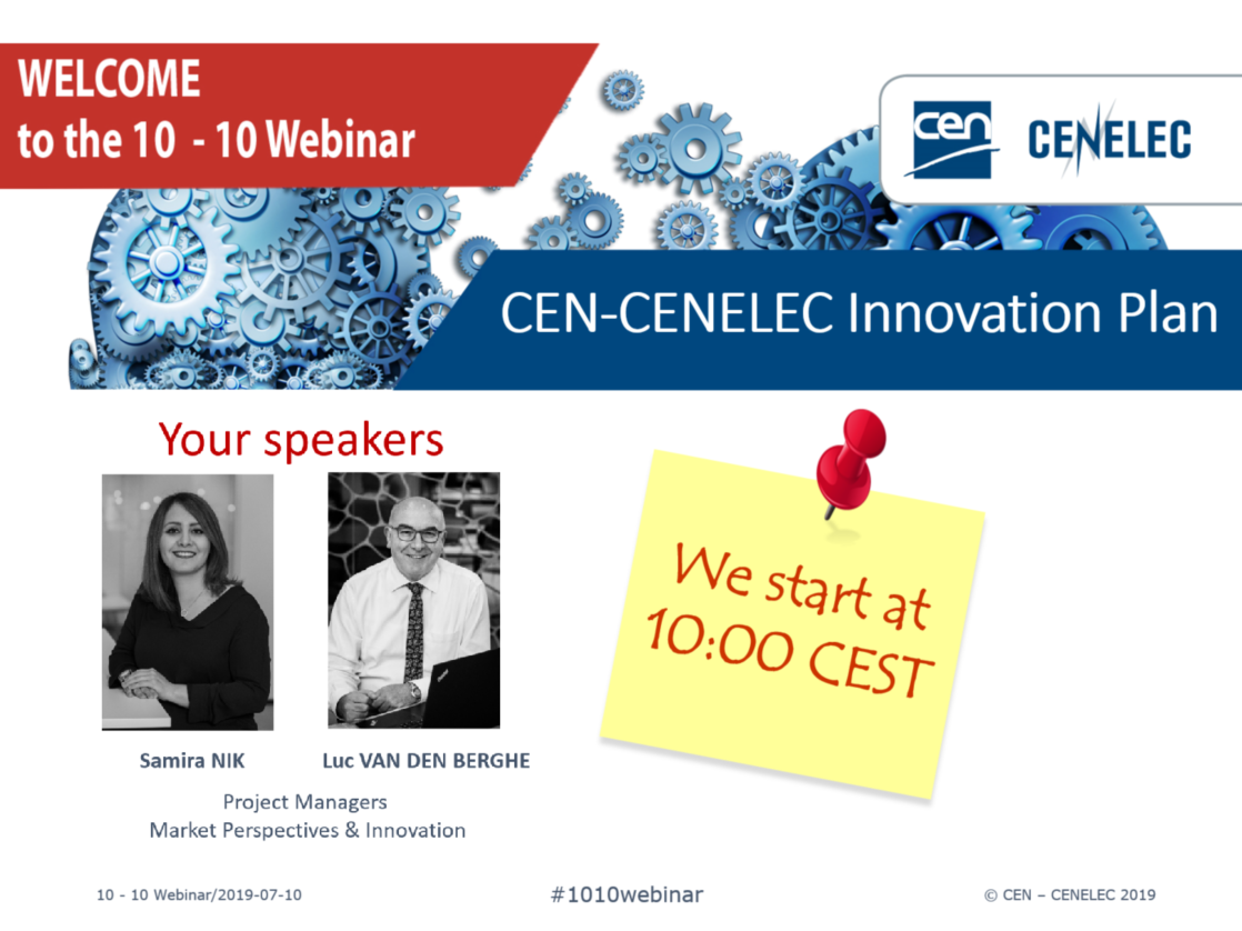 📢The... - Cen and Cenelec - European Standardization