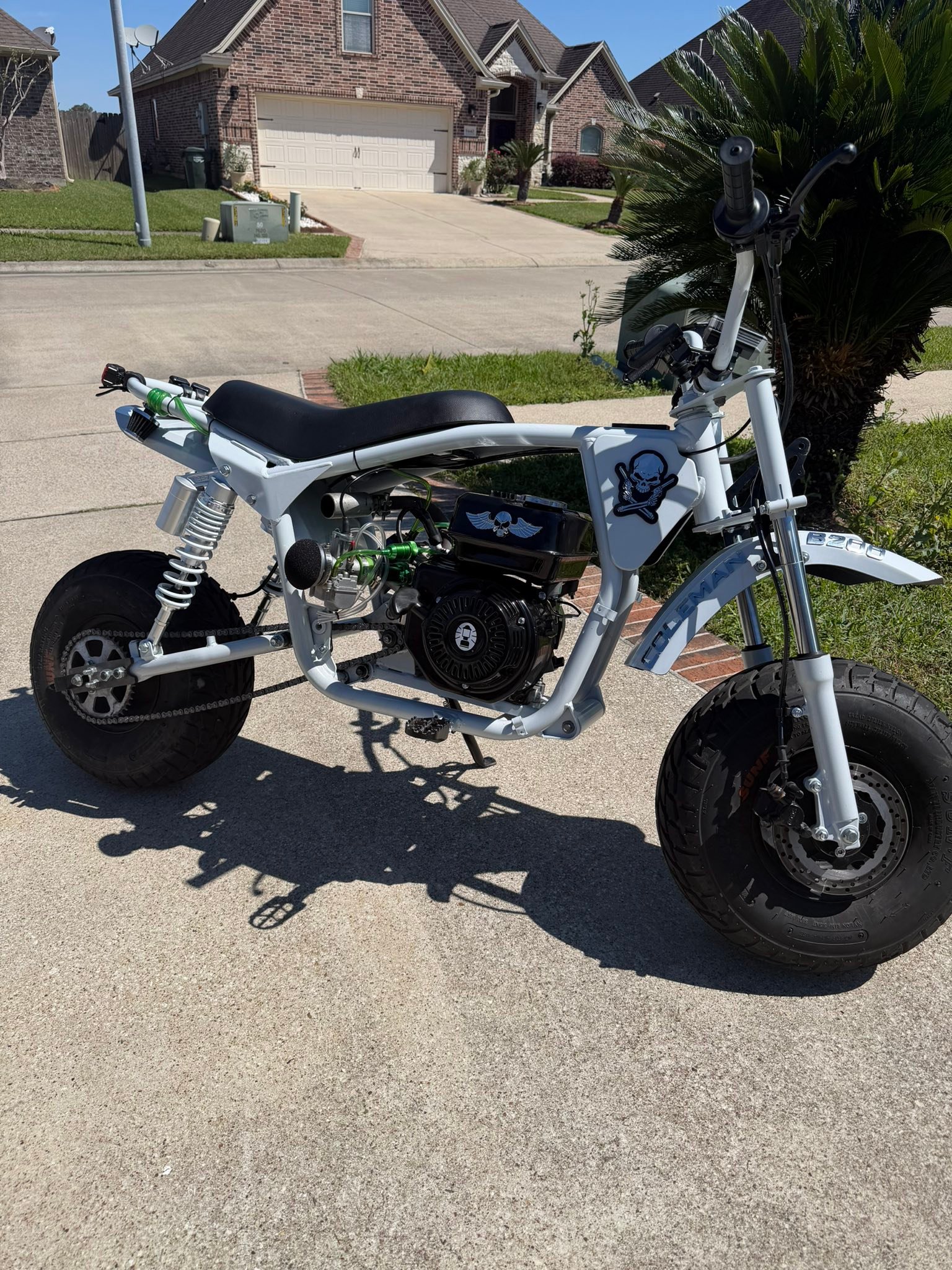 coleman 200cc mini bike sam& 39 Powersports B200C 196cc Gas Powered Camo Minibike for Kids and Adults, 1-Cylinder, 4-Stroke, 23 Mph, 200 lbs Maximum Load, Ideal for Off-Road and Trail Riding : Automotive Powerful 196cc Engine Coleman Powersports 200-Cc Mini Bike