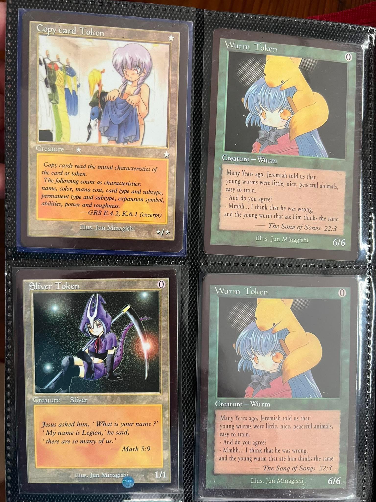 Jun Minagishi Magic: The Gathering token cards for sale
