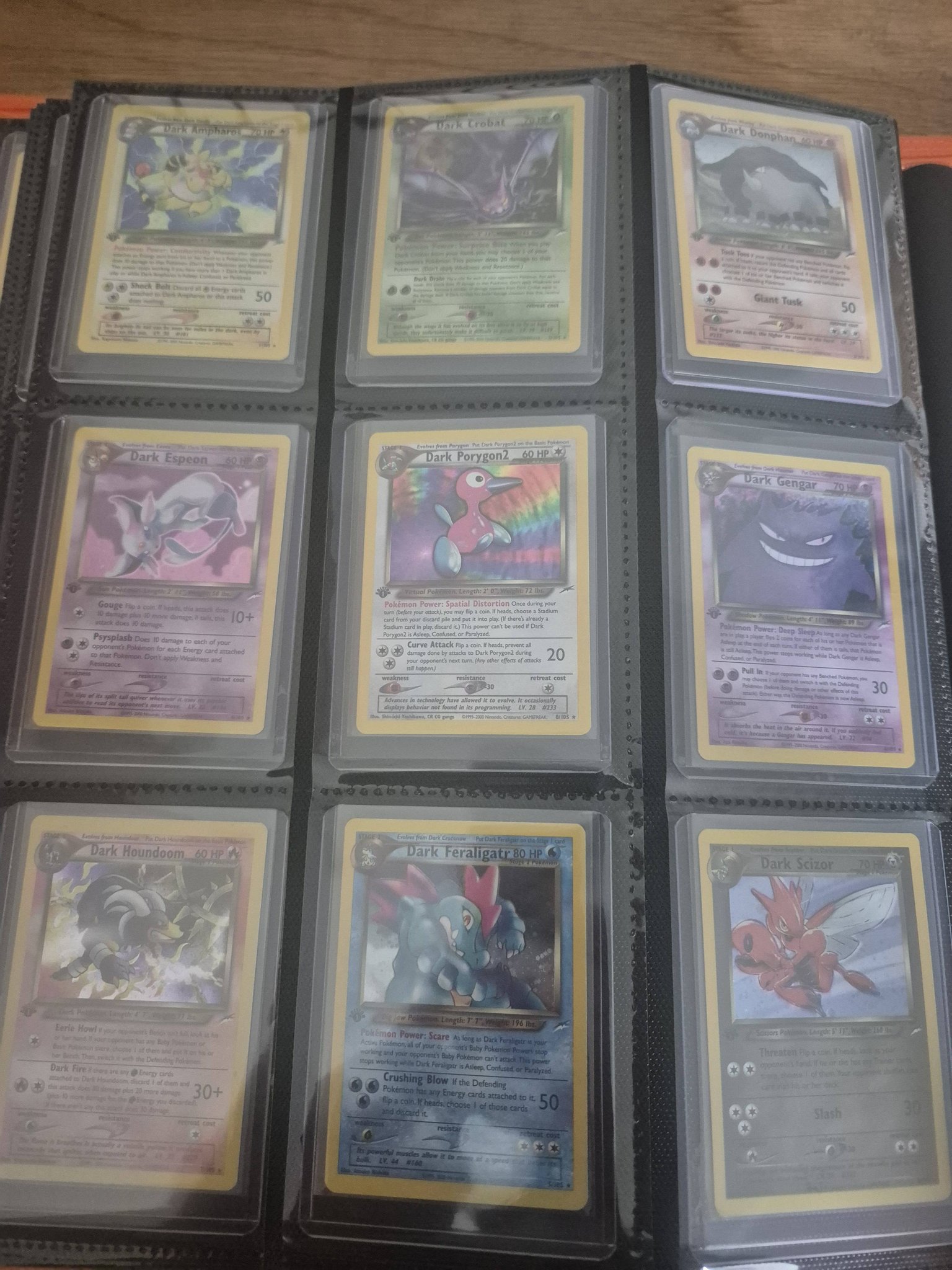 Vintage Dark Pokémon cards from Redline's community