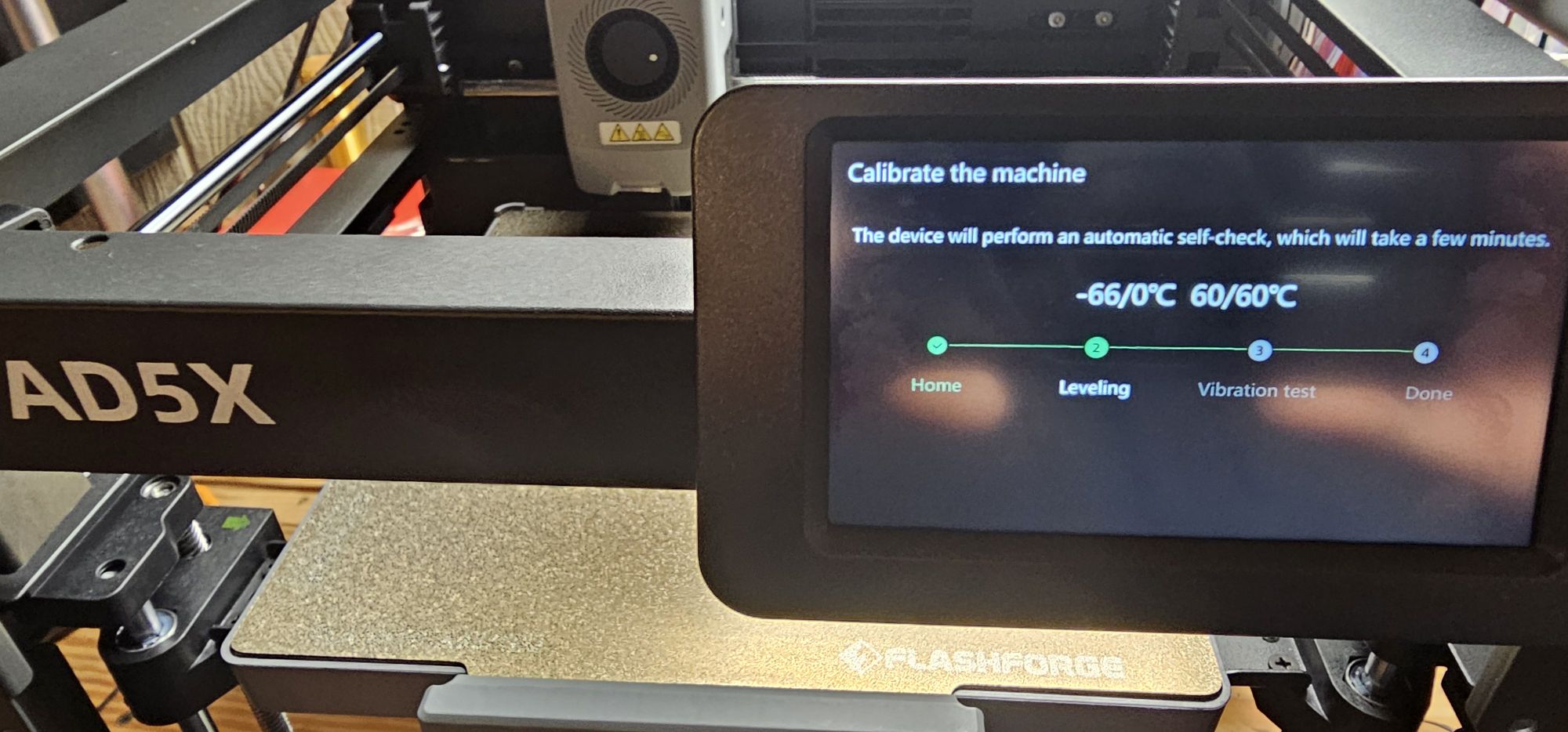Flashforge AD5X printer freezing issue and warranty support
