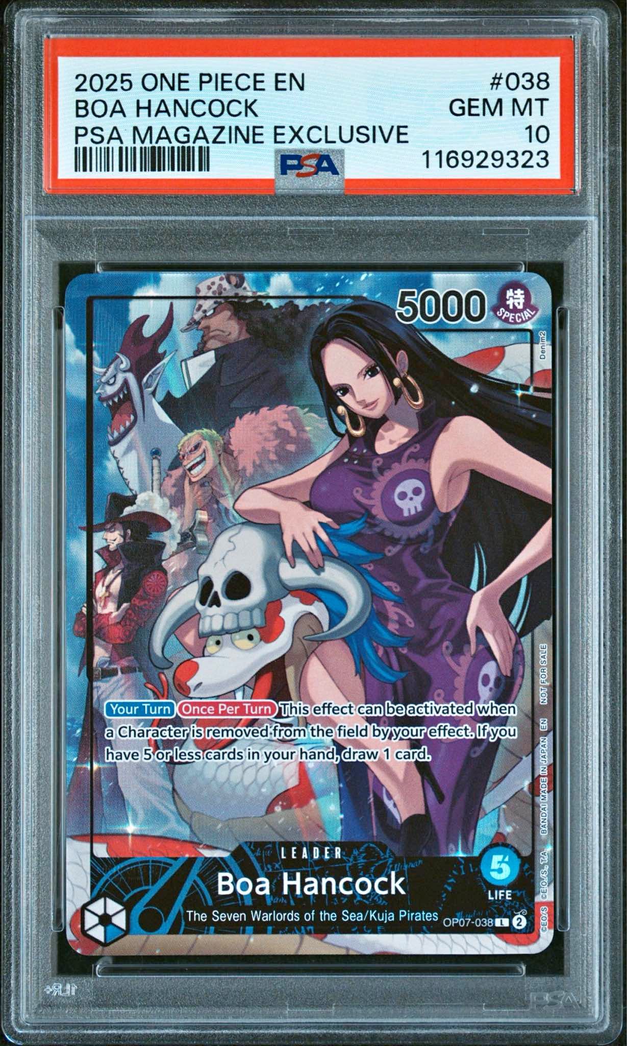 Boa Hancock — PSA 10 (OP13-051, Serialized, Asia Mini-Tin Vol.3