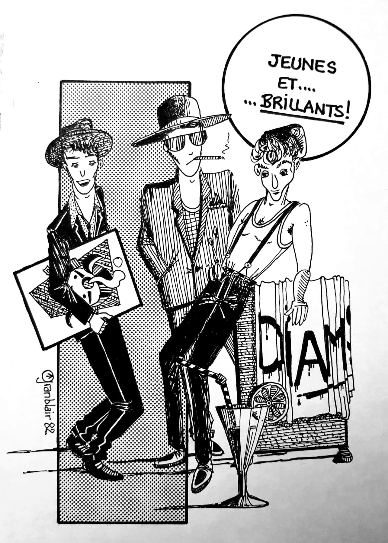 Archives du Rock Toulousain - Les Diam's Dessin combinant divers ...